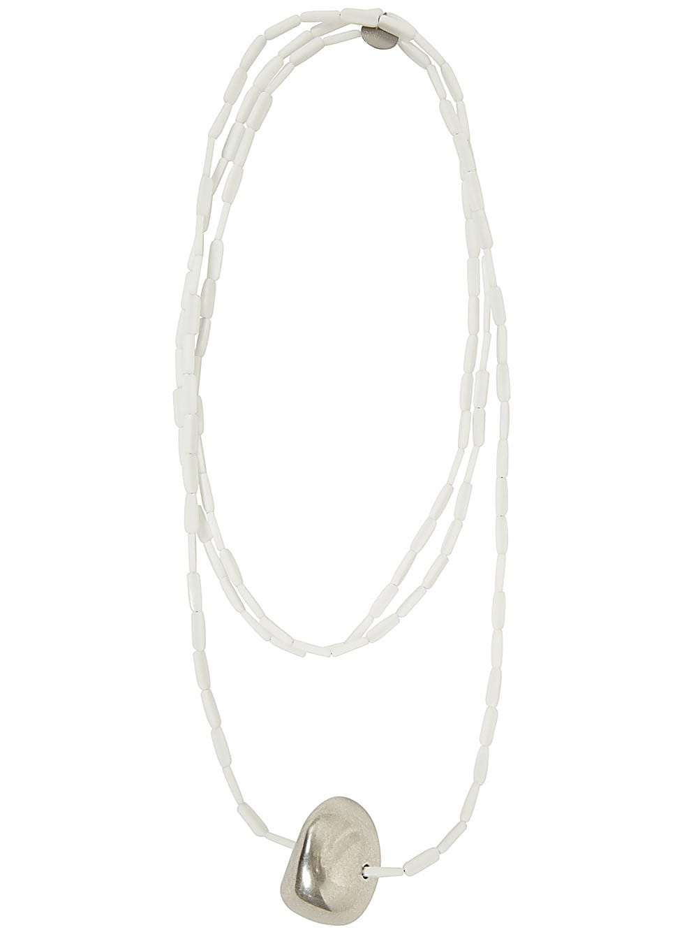 Shop Maria Calderara Necklace In Q Pure White
