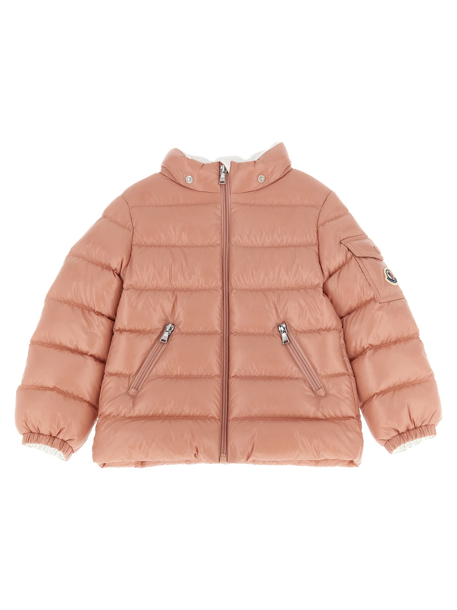 Moncler Bady Down Jacket In Gold