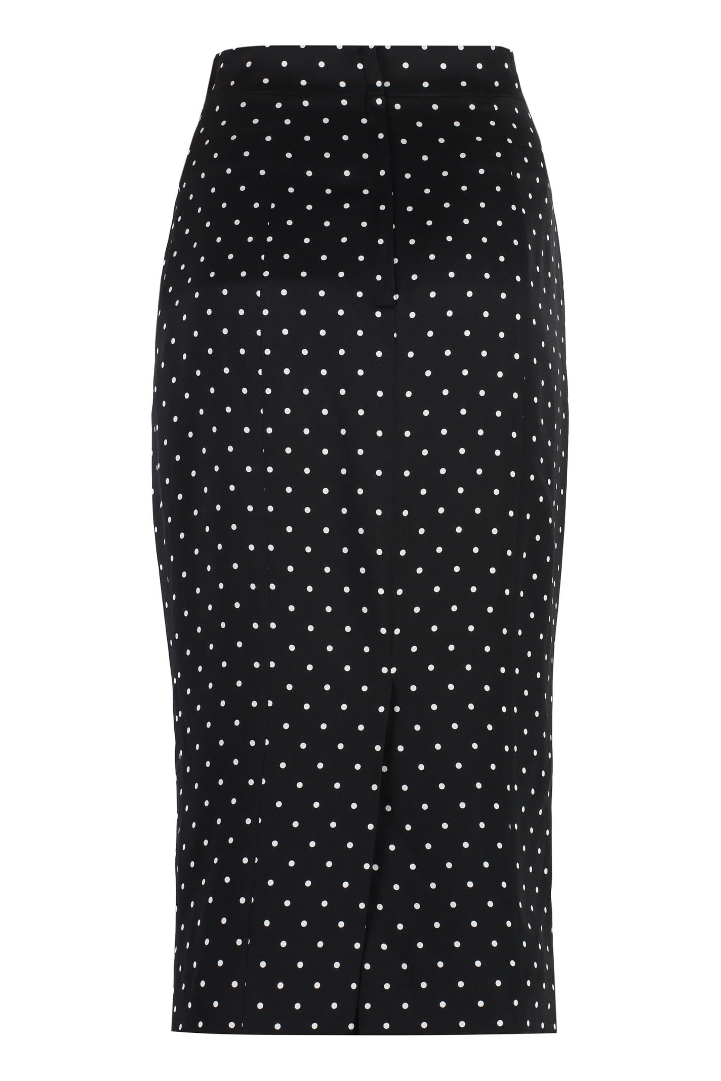 Shop Dolce & Gabbana Printed Pencil Skirt In Black