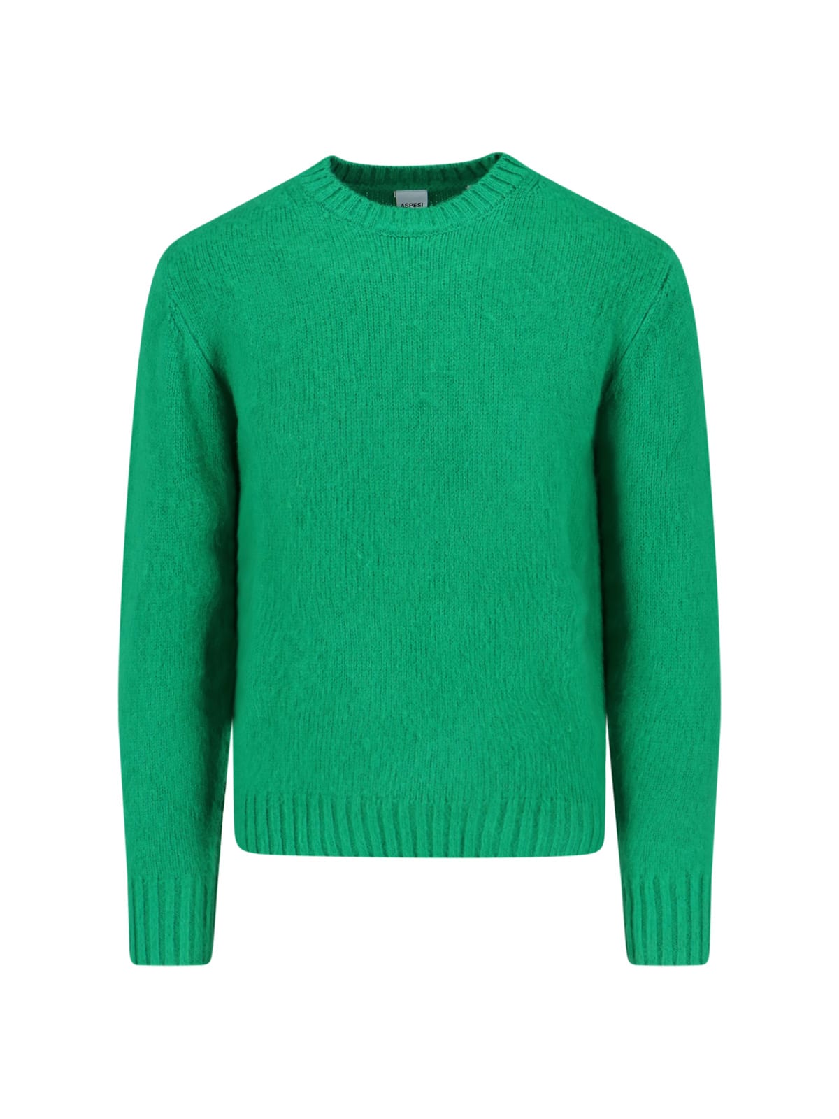 Aspesi Shetland Wool Sweater In Green