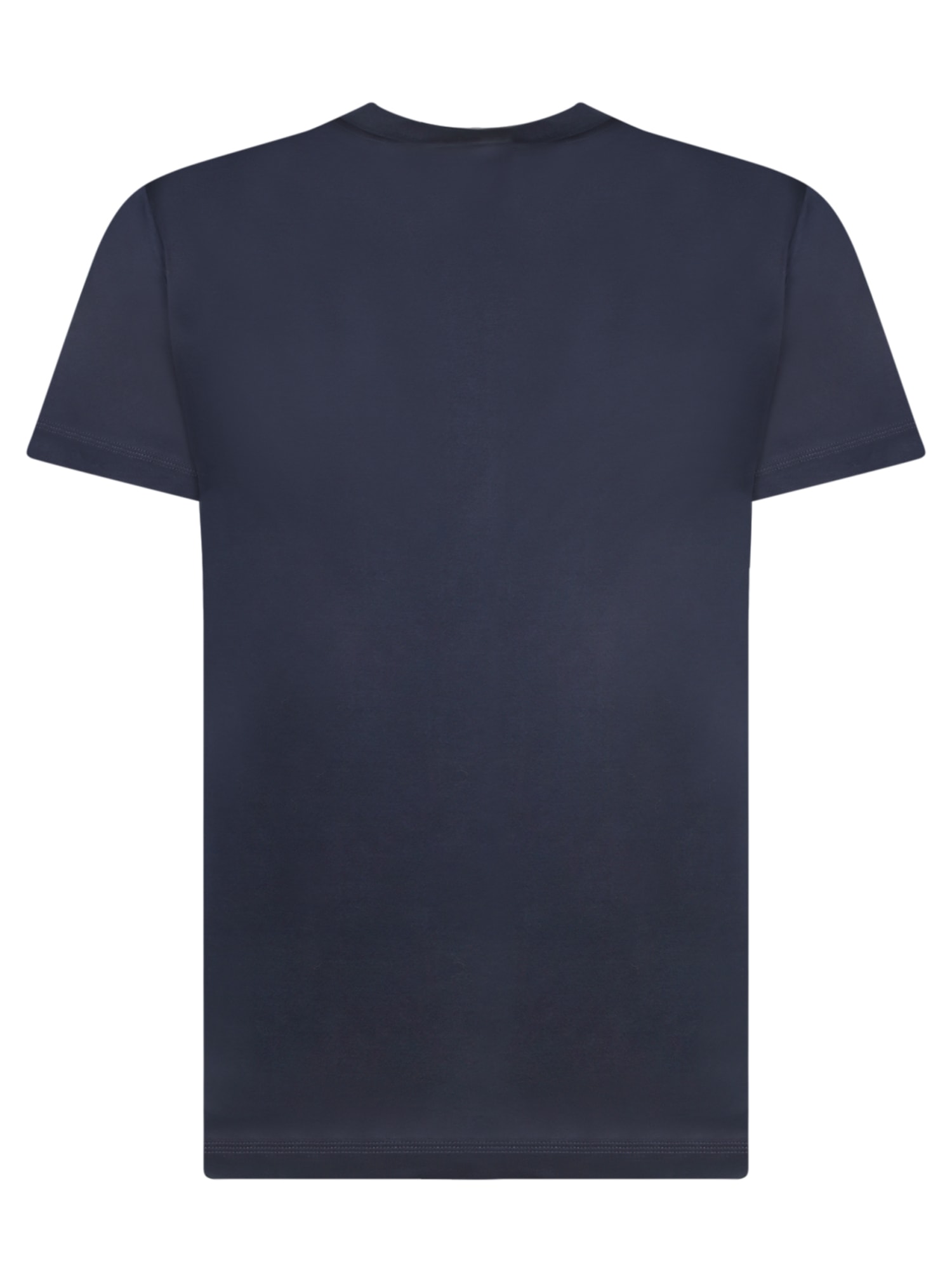 Shop Burberry Blue Micro Knight Logo T-shirt