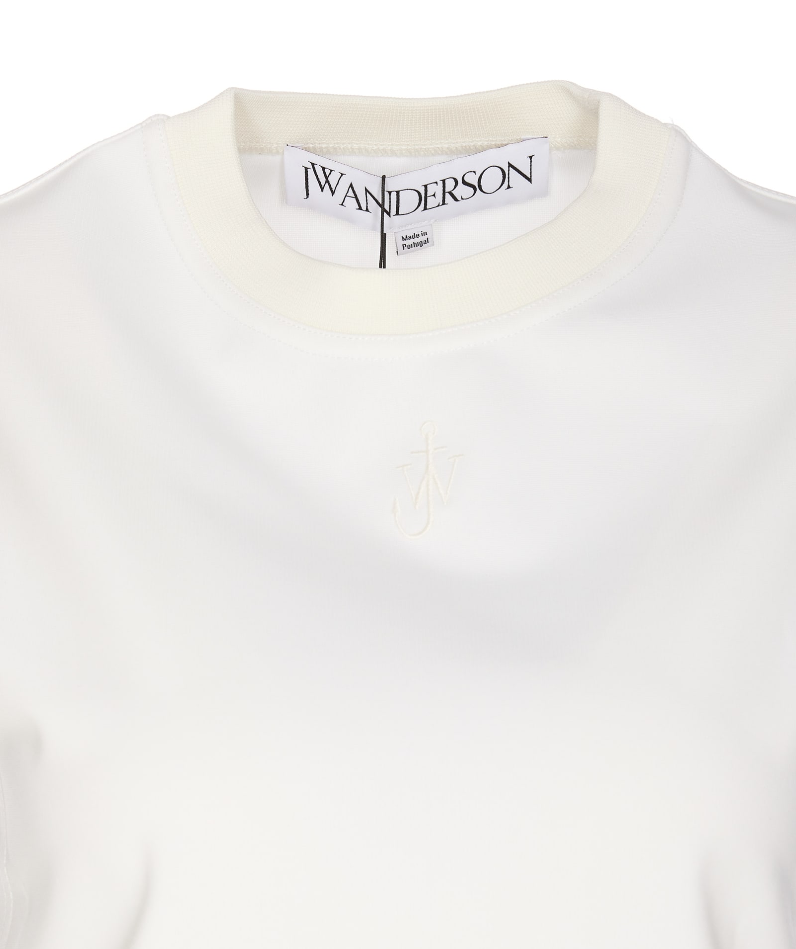 Shop Jw Anderson Embroidered Jwa Logo Tank Top In White
