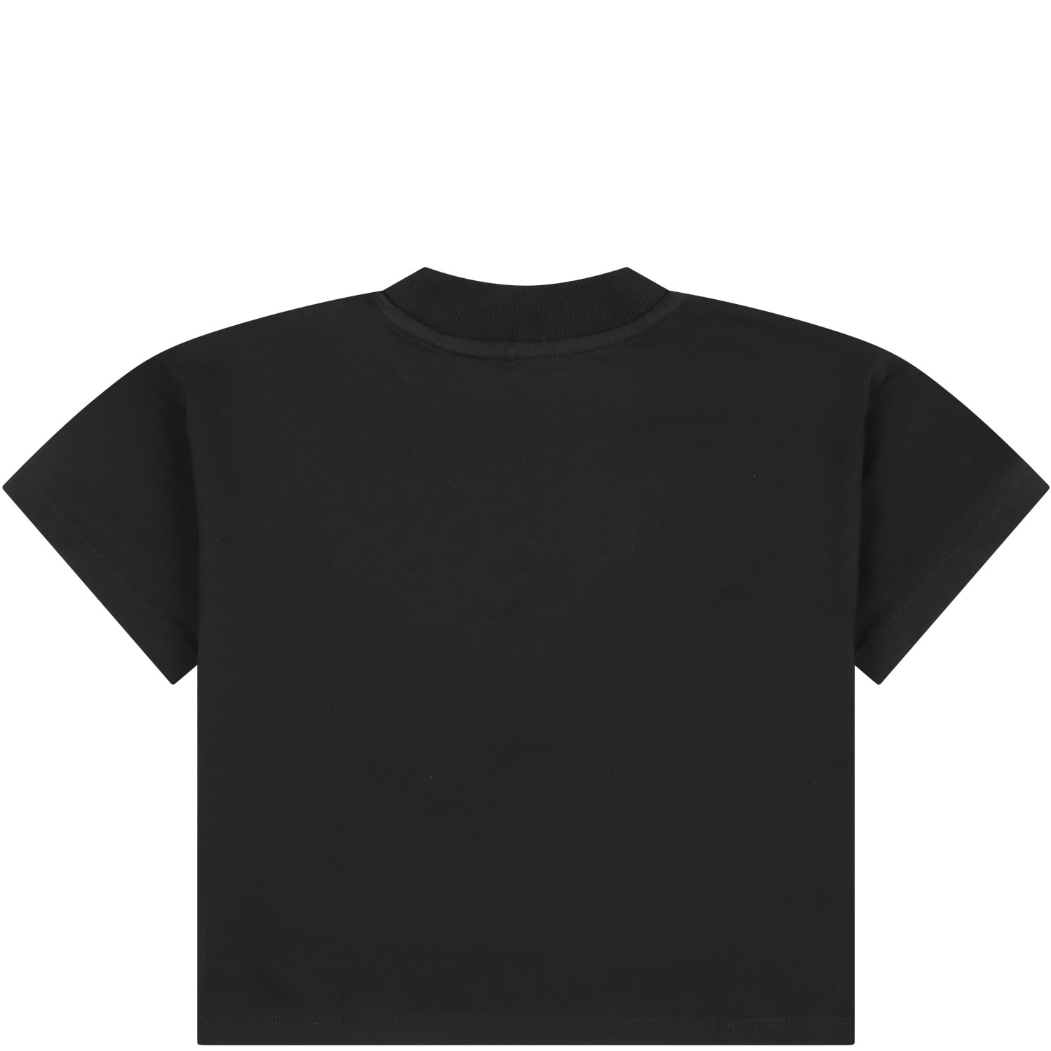 Shop Mini Rodini Black Sweatshirt For Kids With Writing In Grey