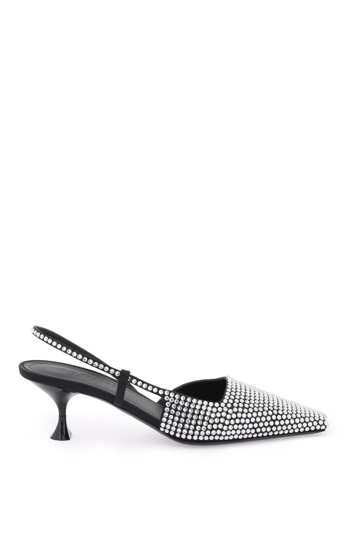 Slingback Pumps With Crystals
