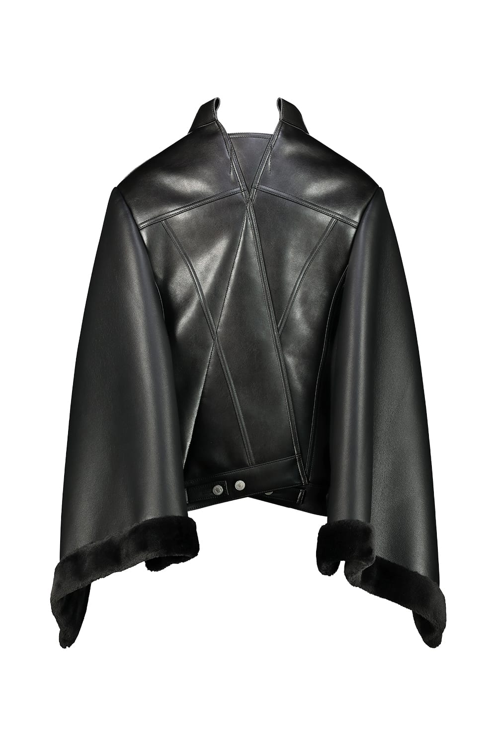 Junya Watanabe Deconstructed Cape Clothing In Black