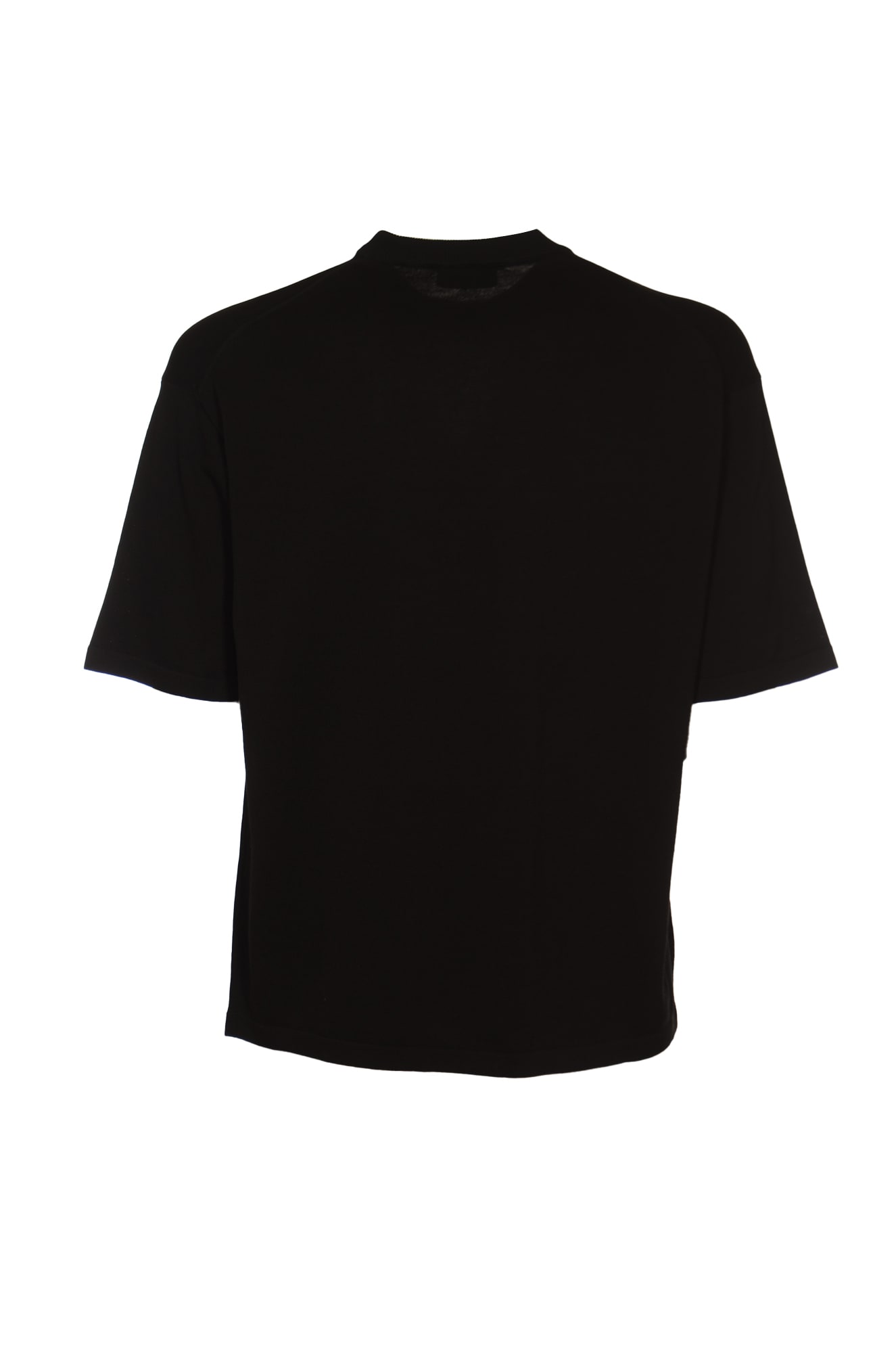 Shop Roberto Collina Plain Regular T-shirt In Black