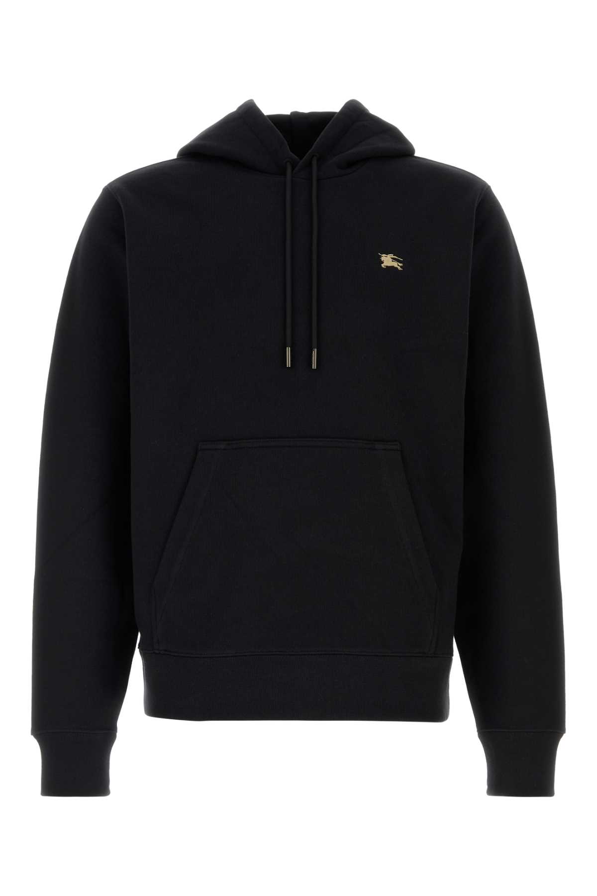 Black Cotton Sweatshirt
