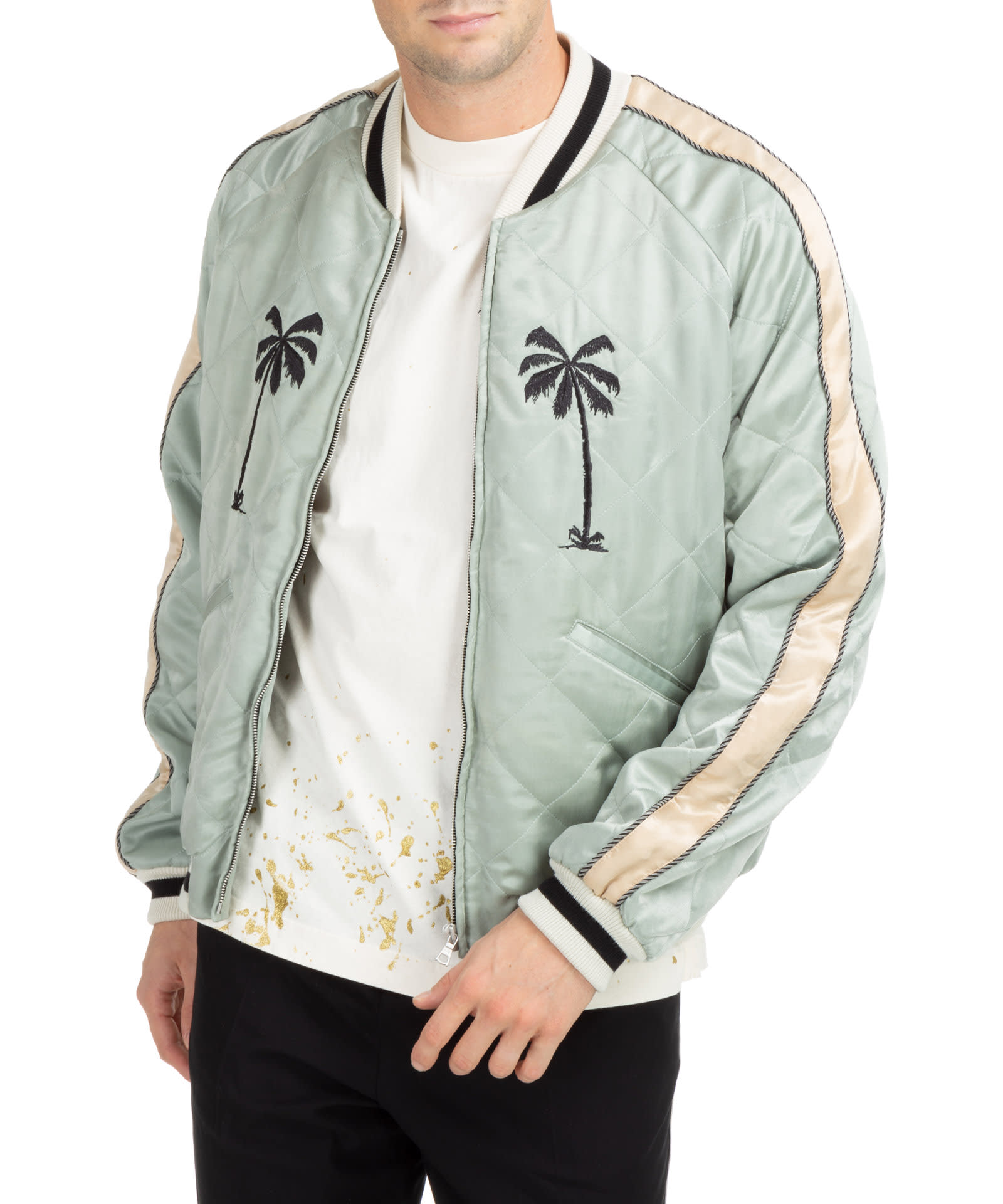 Palm Angels Life Is Palm Life Is Palm Bomber Jacket