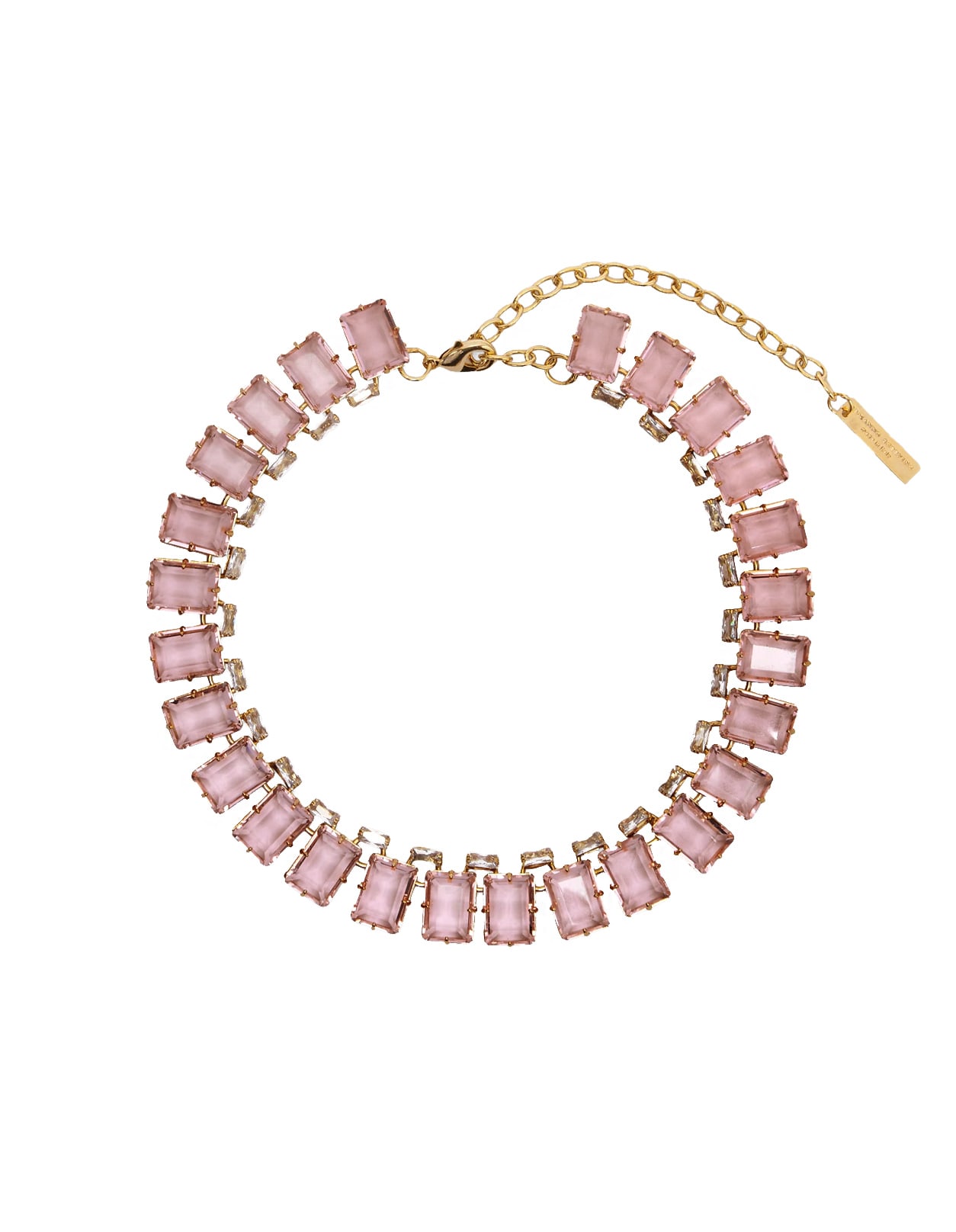 Necklace With Pink Stones