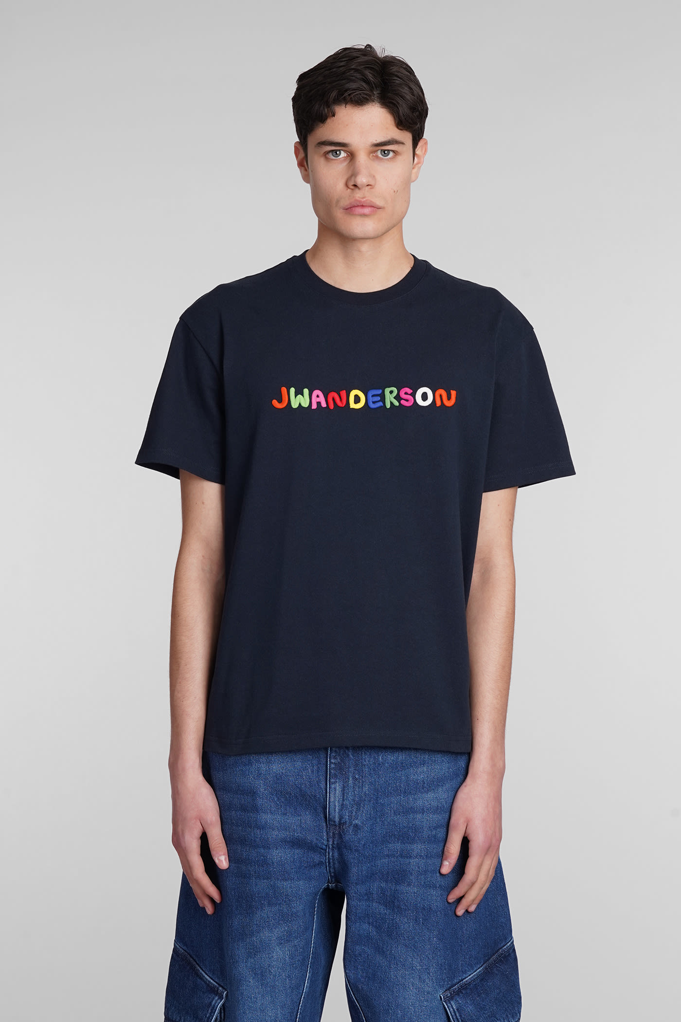 J.W. Anderson T-shirt In Blue Cotton