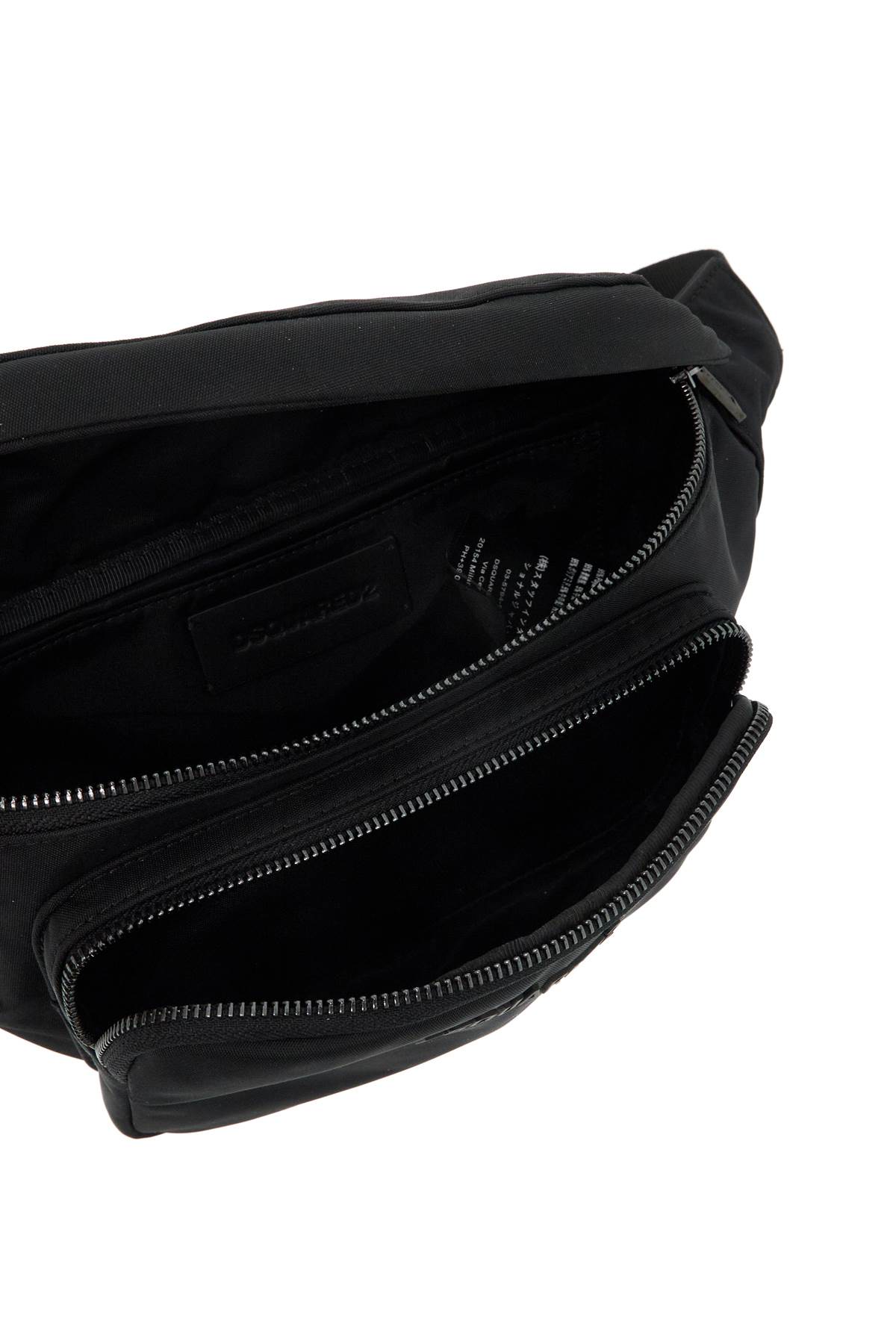 Dsquared2 Logo-embossed Canvas Belt Bag In Nero (black)