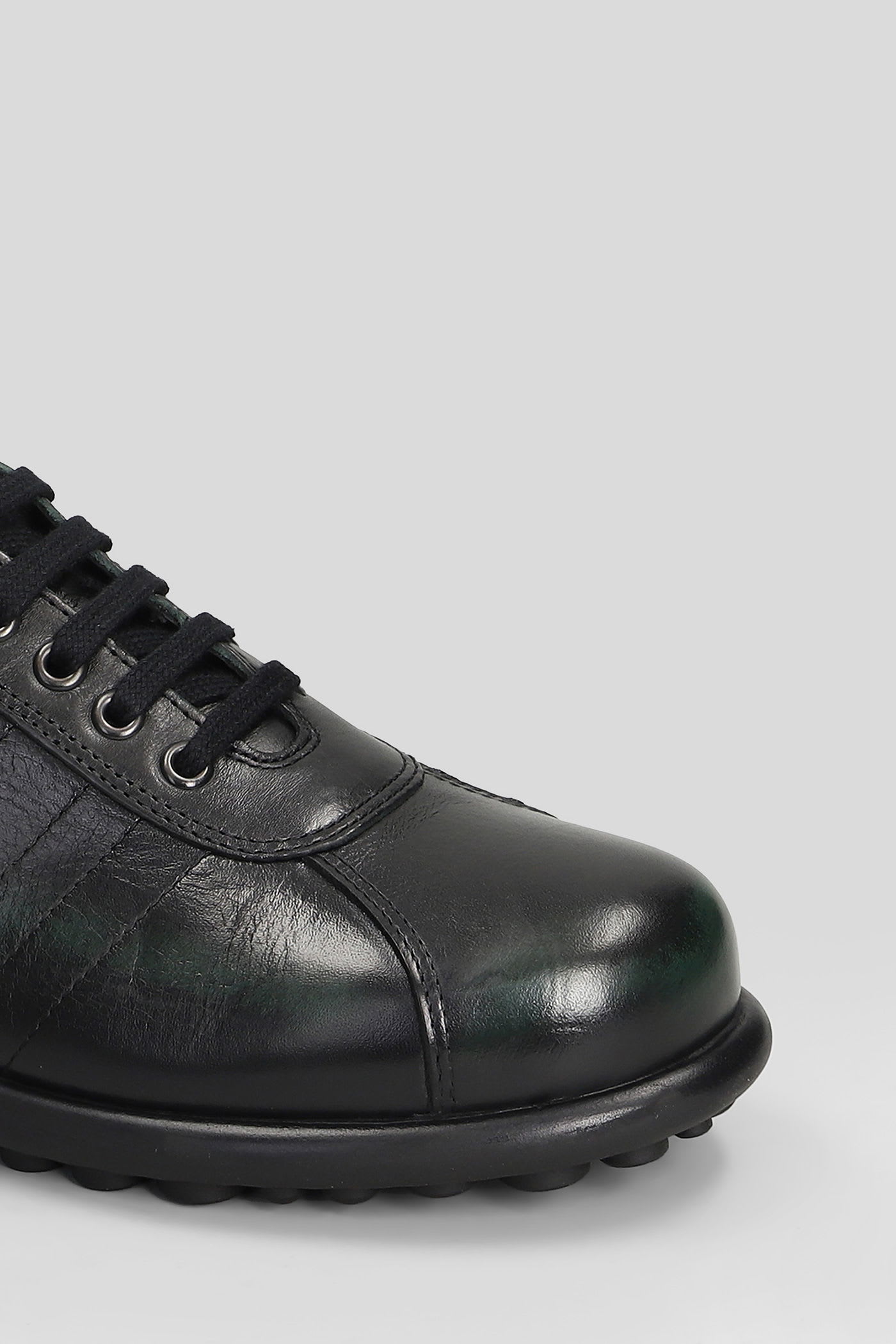 Camper Pelotas Ariel Sneakers In Black Leather In Black