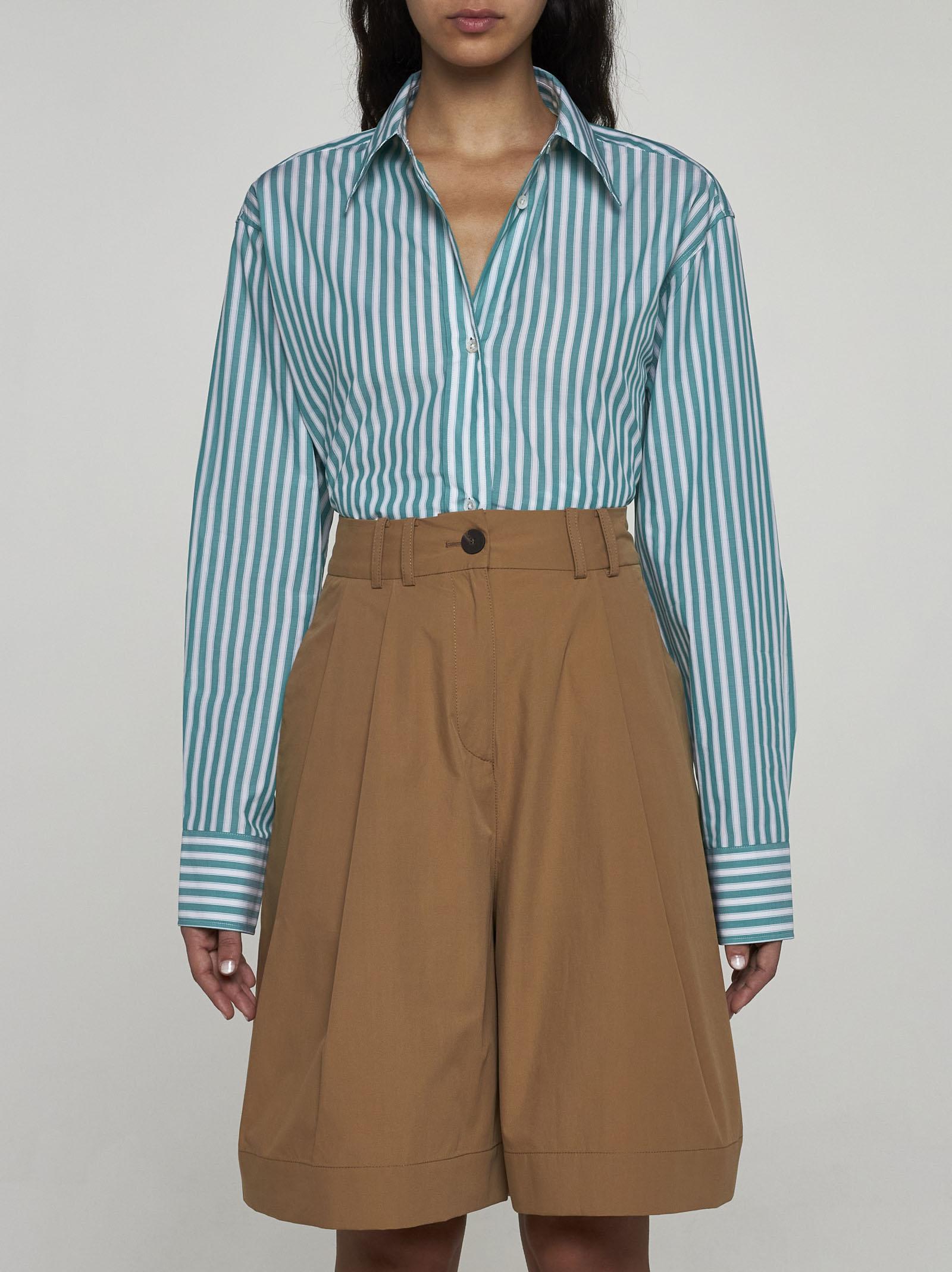 Studio Nicholson Cito Cotton Shorts In Beige