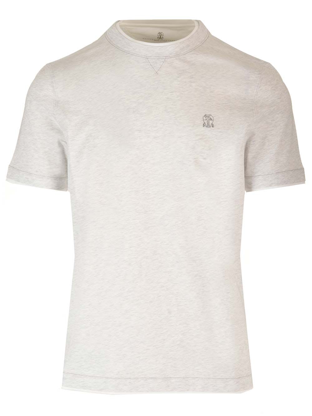 Shop Brunello Cucinelli Jersey T-shirt In White