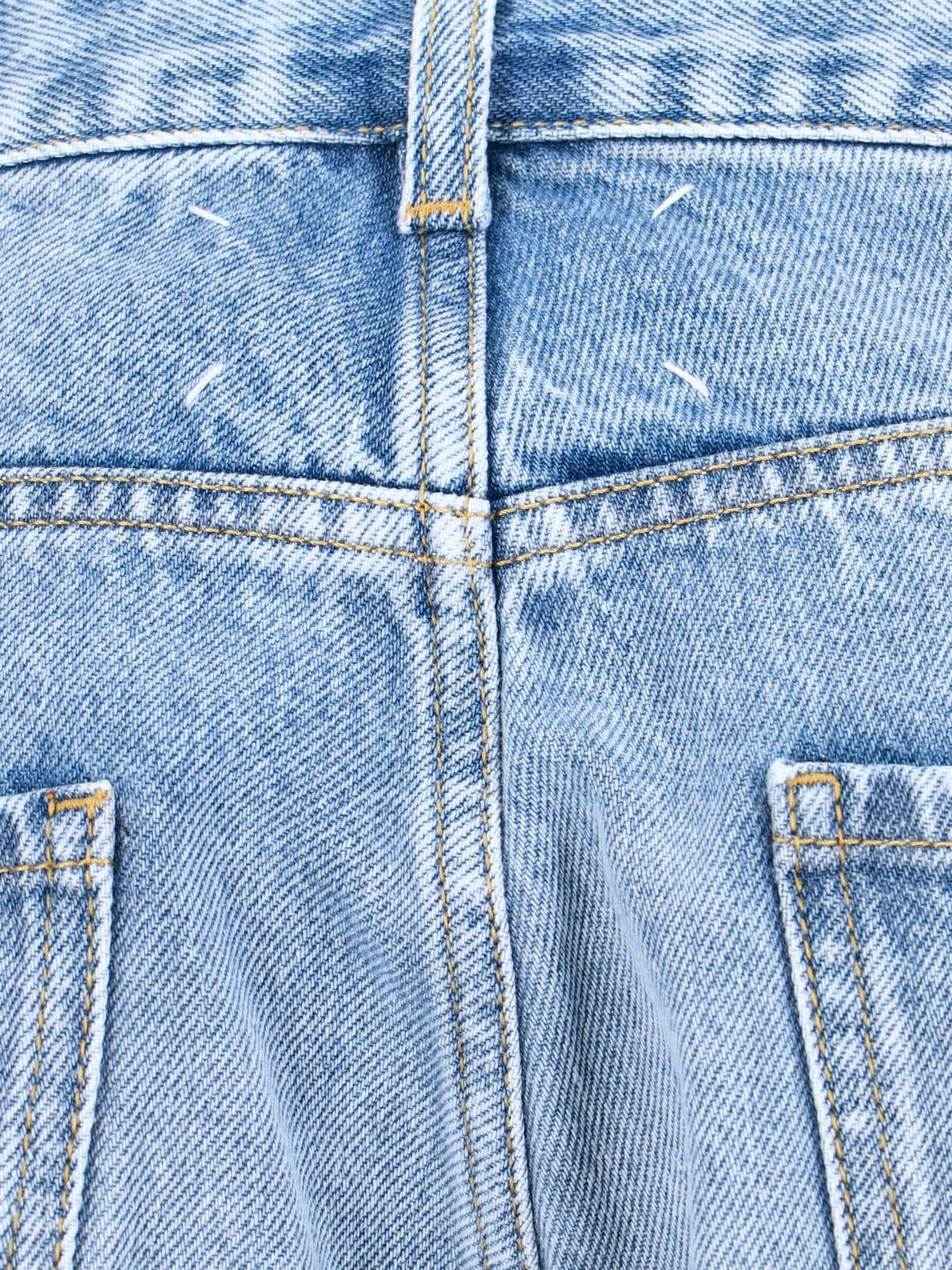 Maison Margiela Straight Leg Jeans With Contrasted Pockets Clothing In Blue