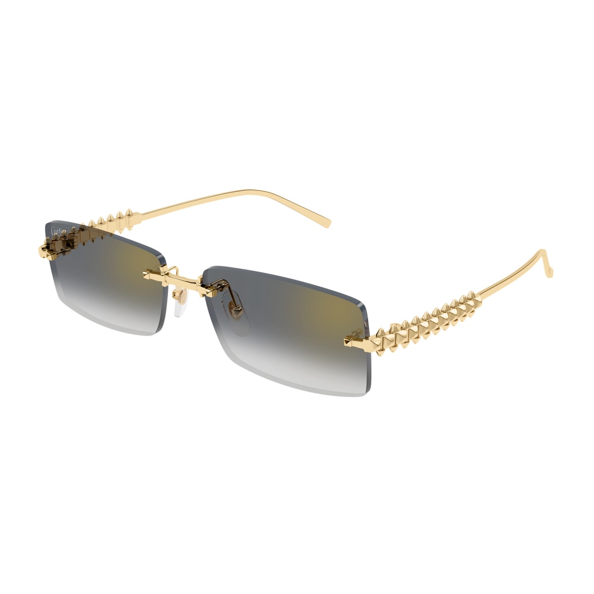 Cartier Ct0604s Clash De Sunglasses In Gold