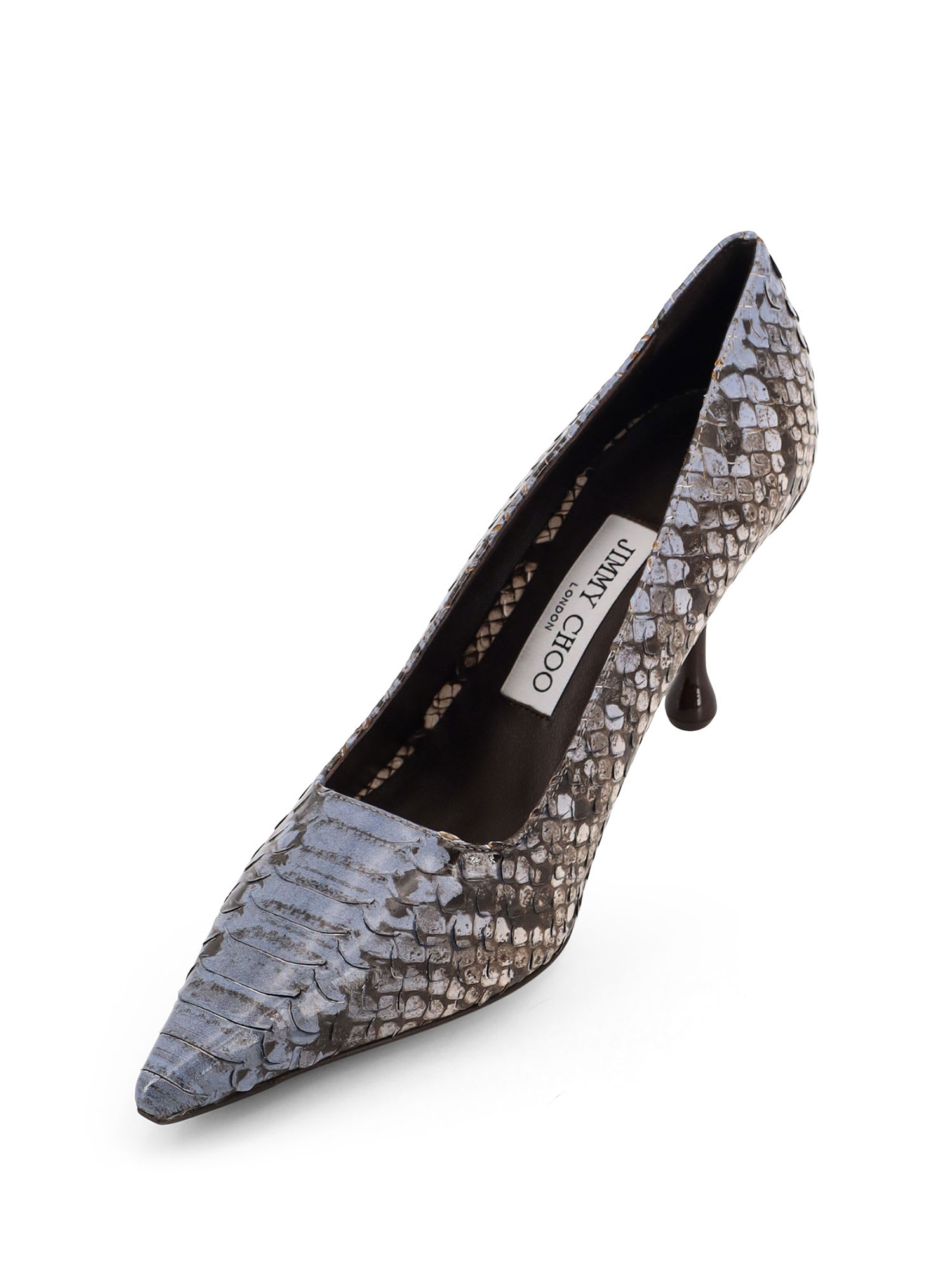 Jimmy Choo Women Ixia 80 Leather Pumps In Brown