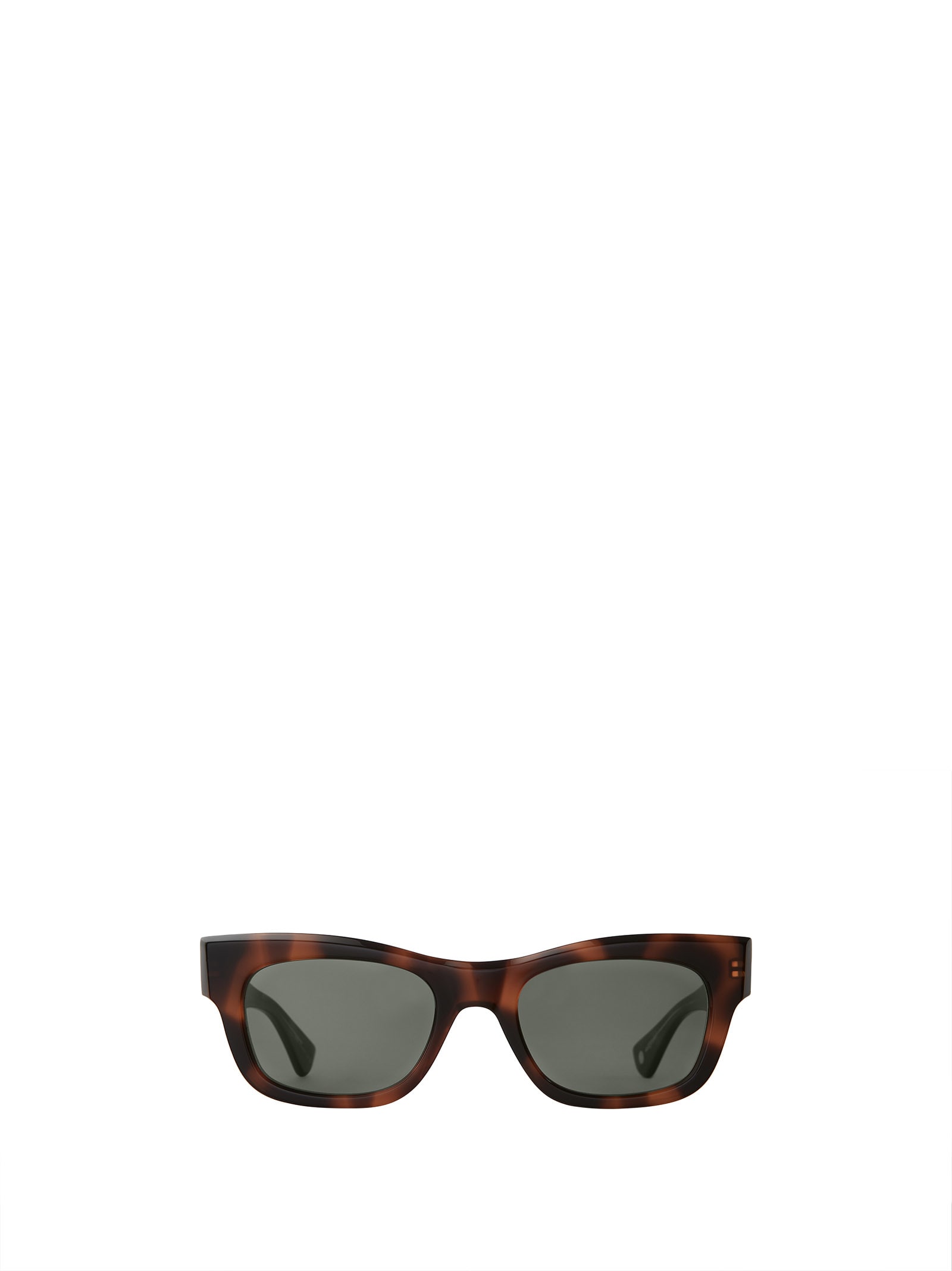 Shop Garrett Leight Woz Sun Spotted Brown Shell Sunglasses
