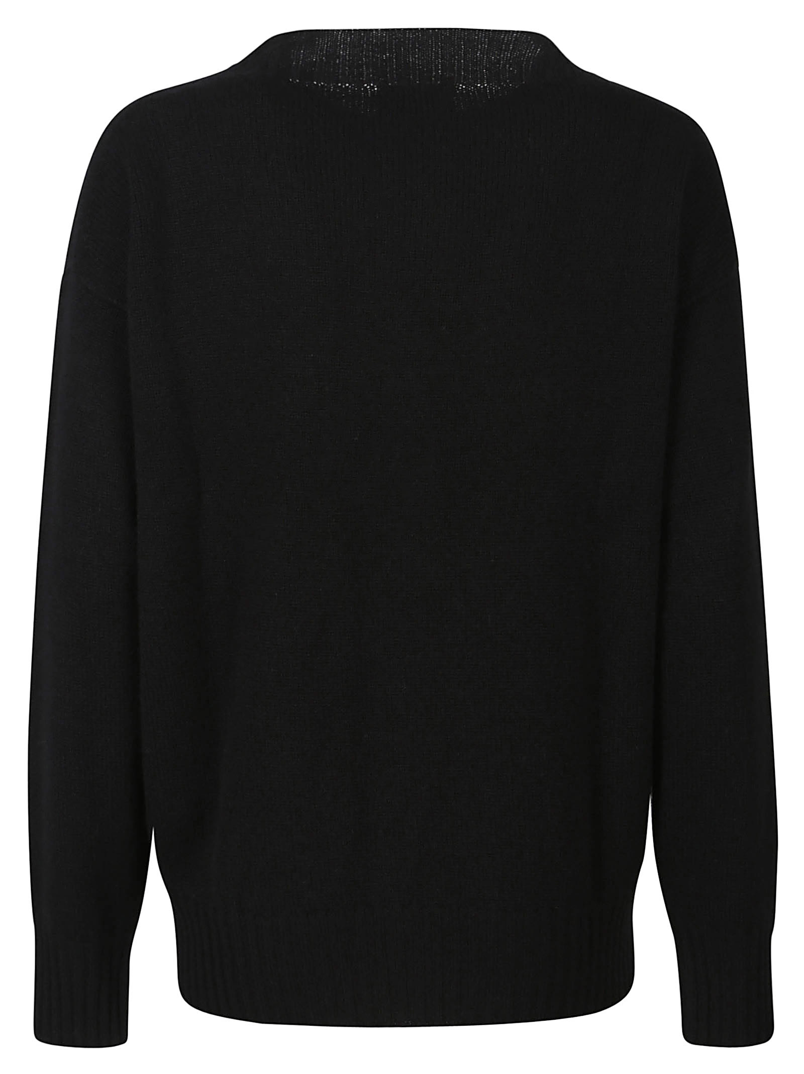 Drumohr Boat Neck Sweater In Nero