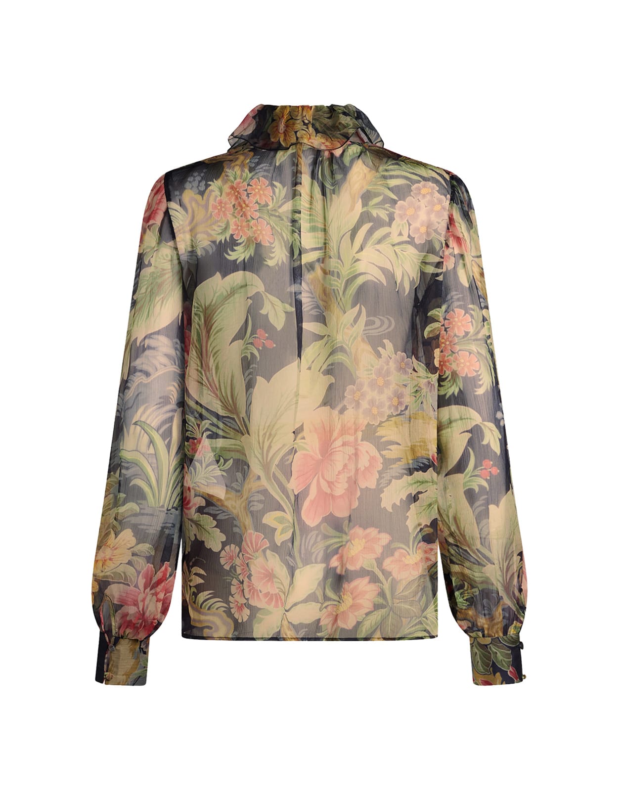 Shop Etro Multicolour Printed Silk Blouse