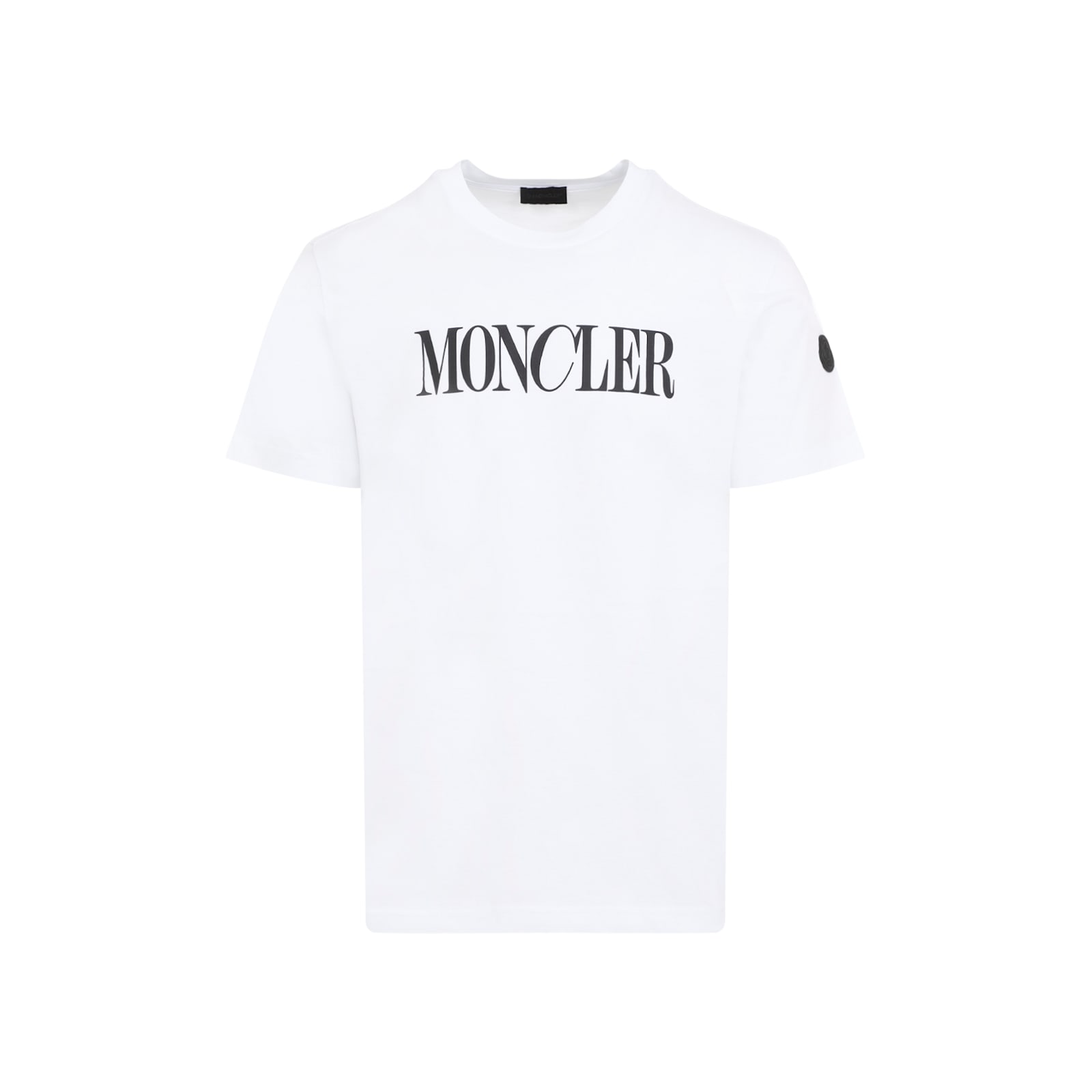 Shop Moncler Ss T-shirt In White