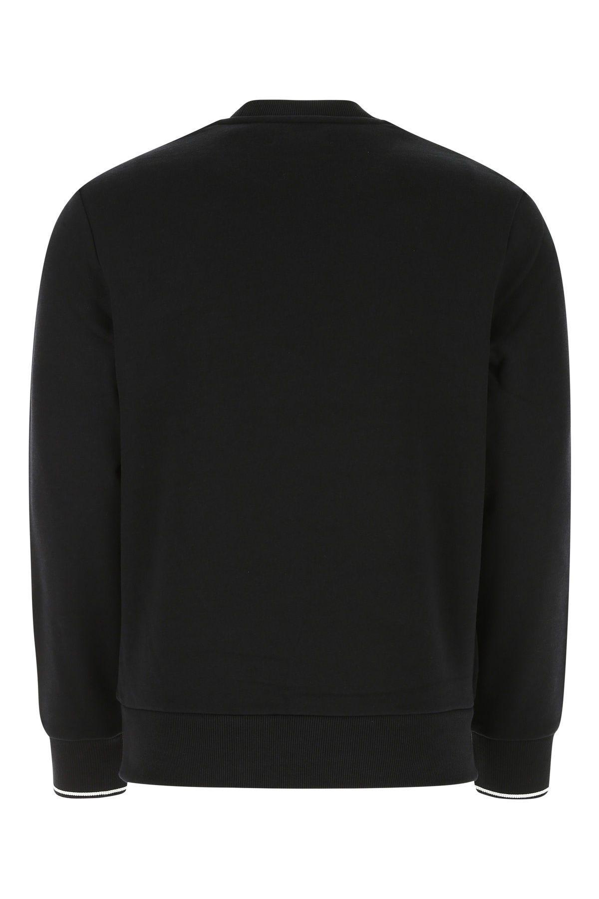 Fred Perry Mens Long Sleeve Twin Tipped T-shirt In Black