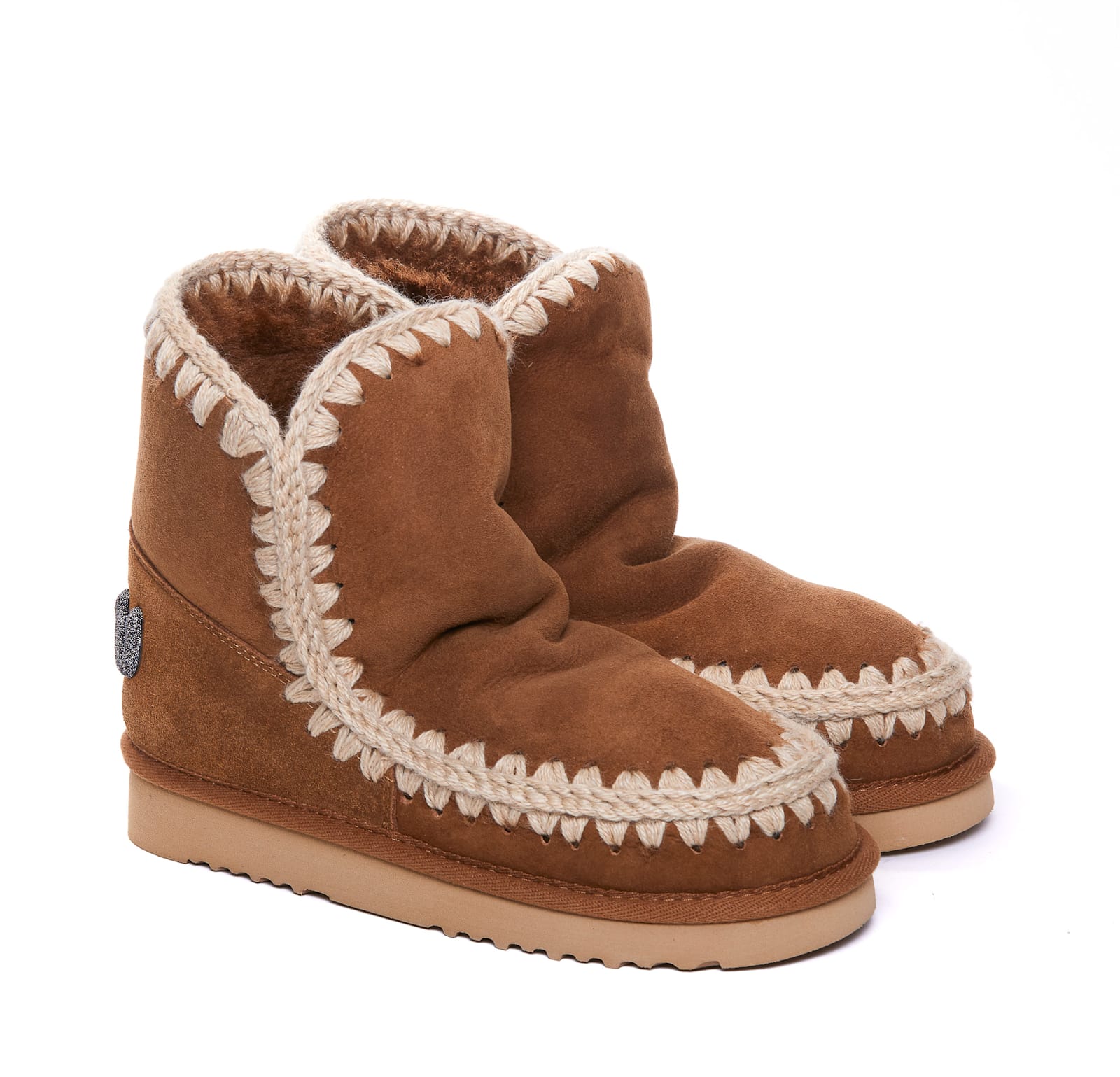 Shop Mou Eskimo 18 Booties In Brown