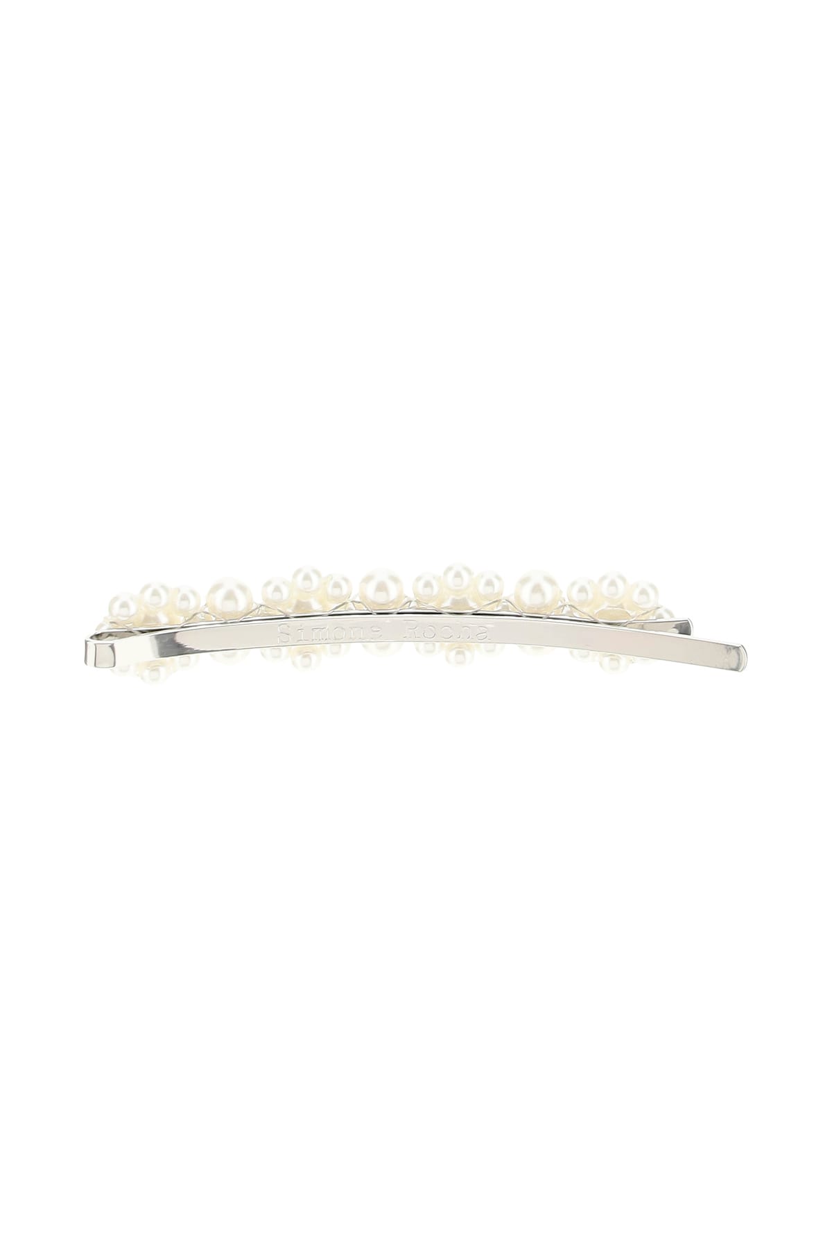Shop Simone Rocha Flower Hair Clip In Pearl (white)