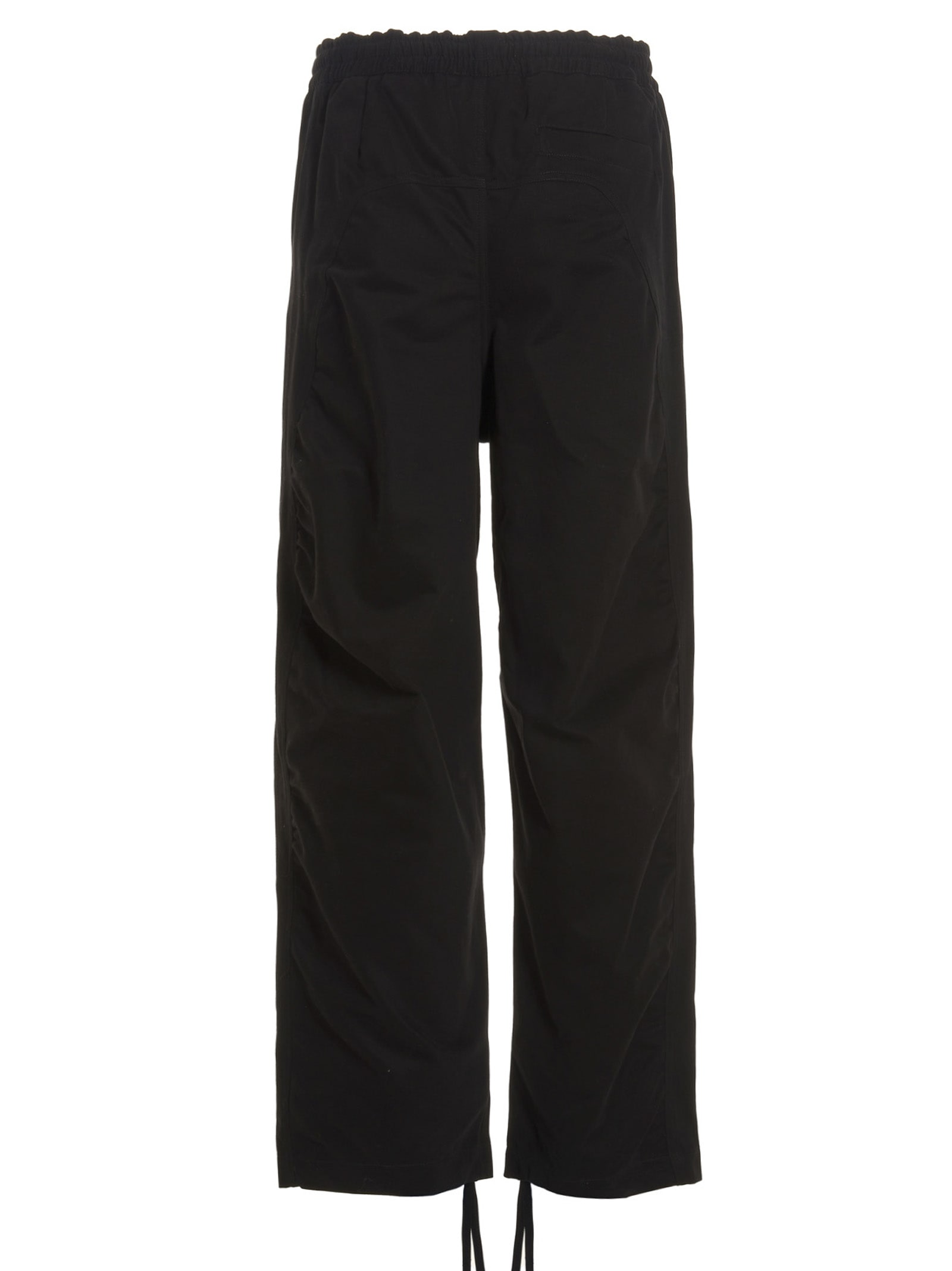 Shop A-cold-wall* Logo Pants At The Waist In Black