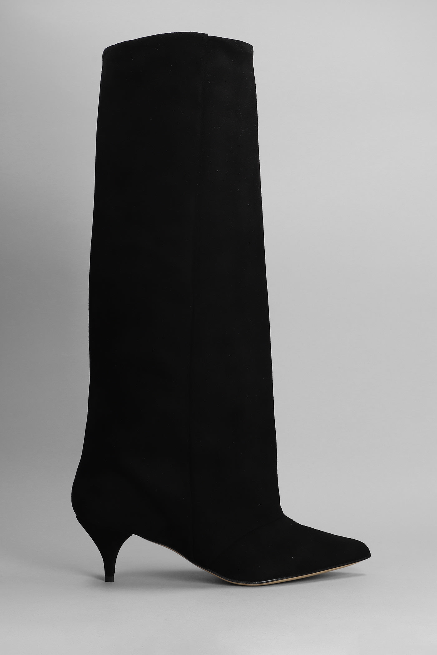 Alchimia High Heels Boots In Black Suede