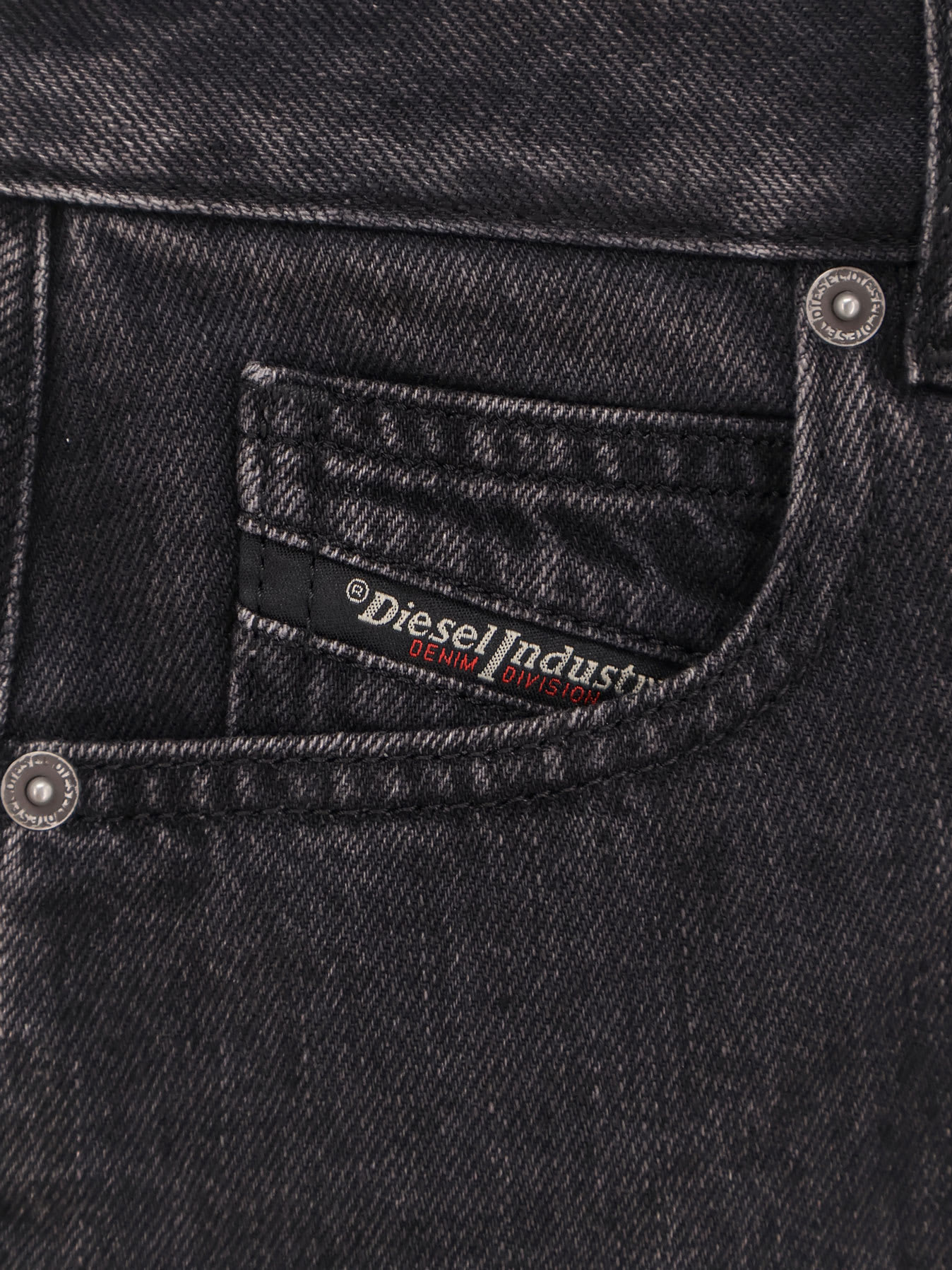 Diesel Short Skirt With Pockets And Belt Loops In Black