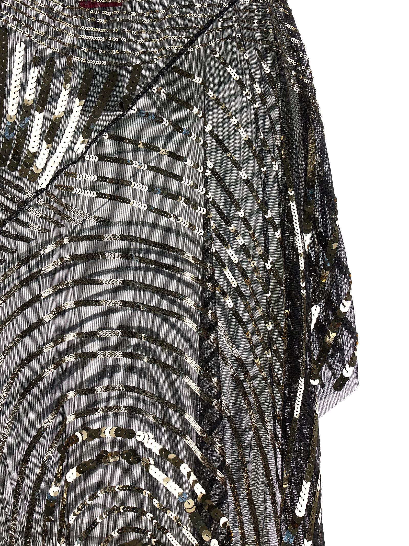 Pucci Semi-transparent Long Dress In Black