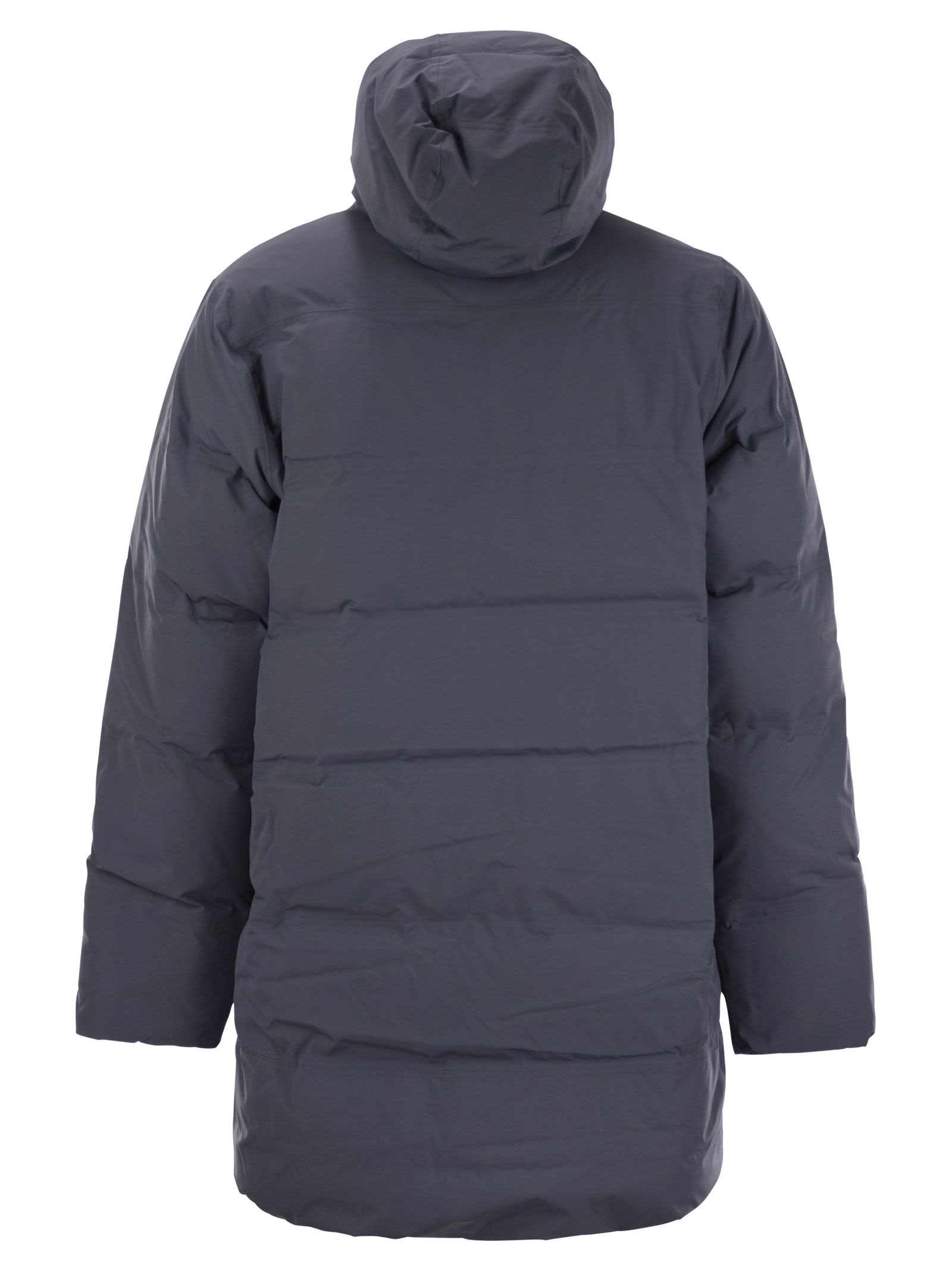 Shop Patagonia Jackson Glacier - Hooded Padded Parka In Avio