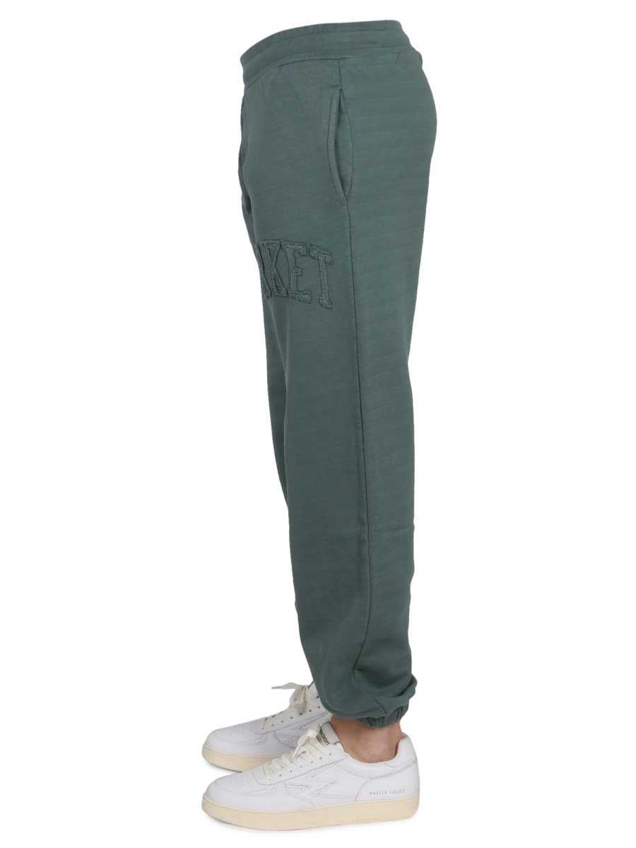 Shop Market Pants With Applied Logo In Green