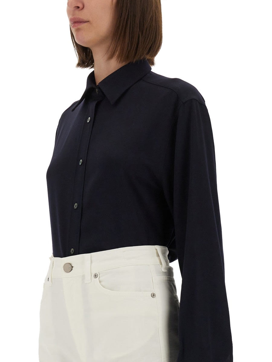 Moschino Cotton Shirt In Blue