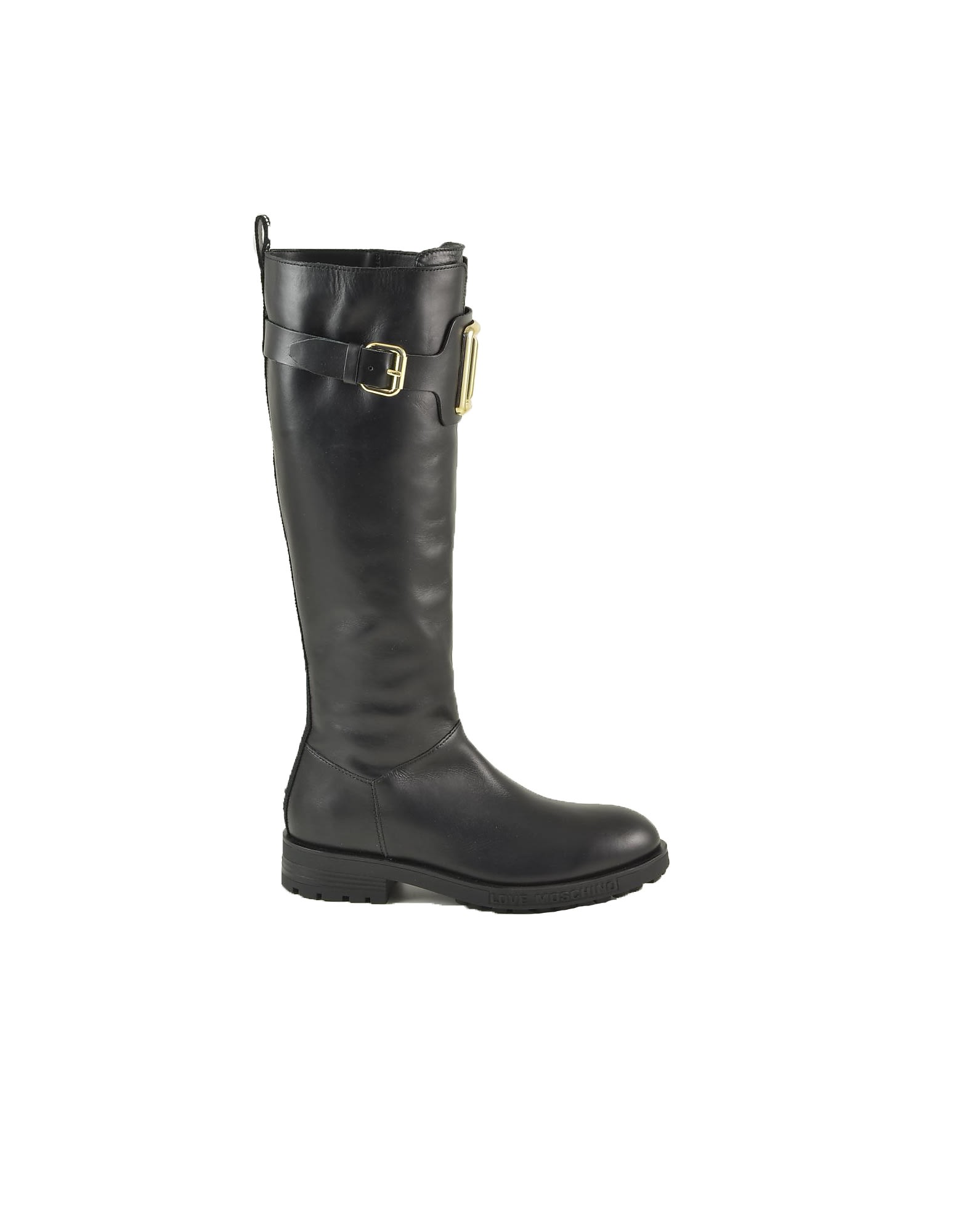 Love Moschino Black To-the-knee Lm Boots