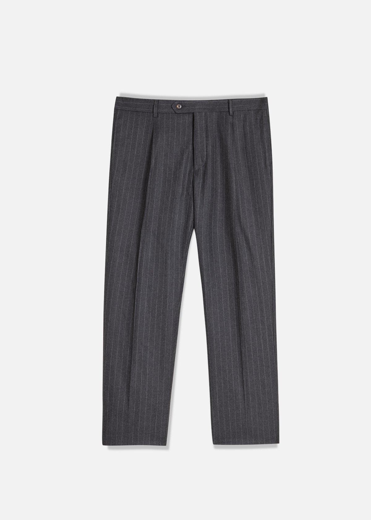 Doppiaa Aadroant Pinstripe Suit In Gray
