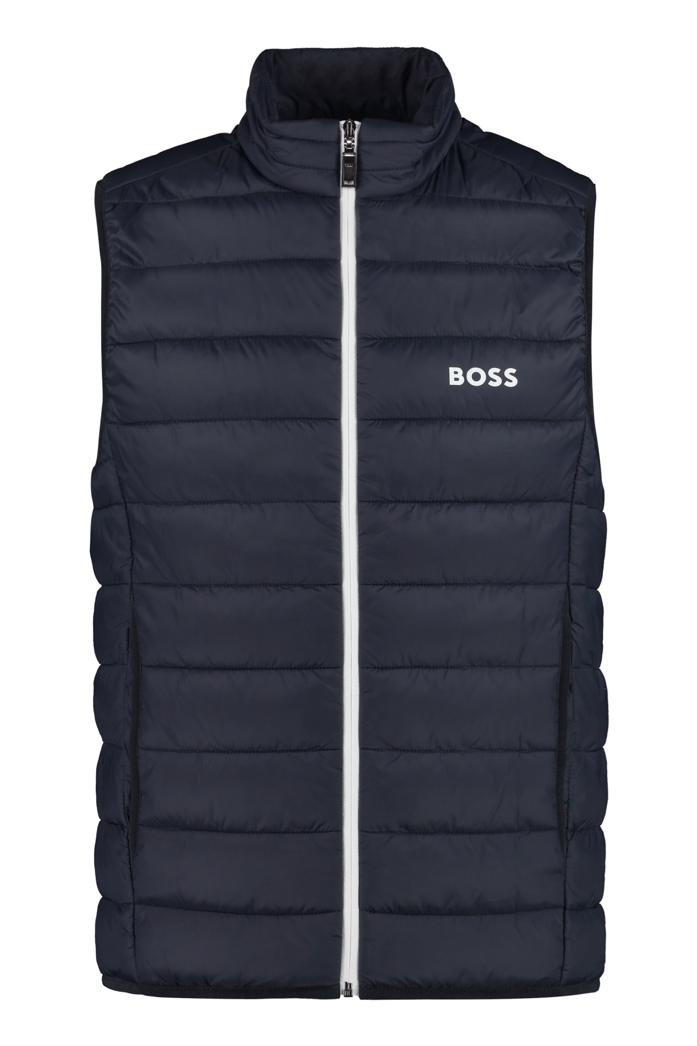 Shop Hugo Boss Bodywarmer Jacket In Blue