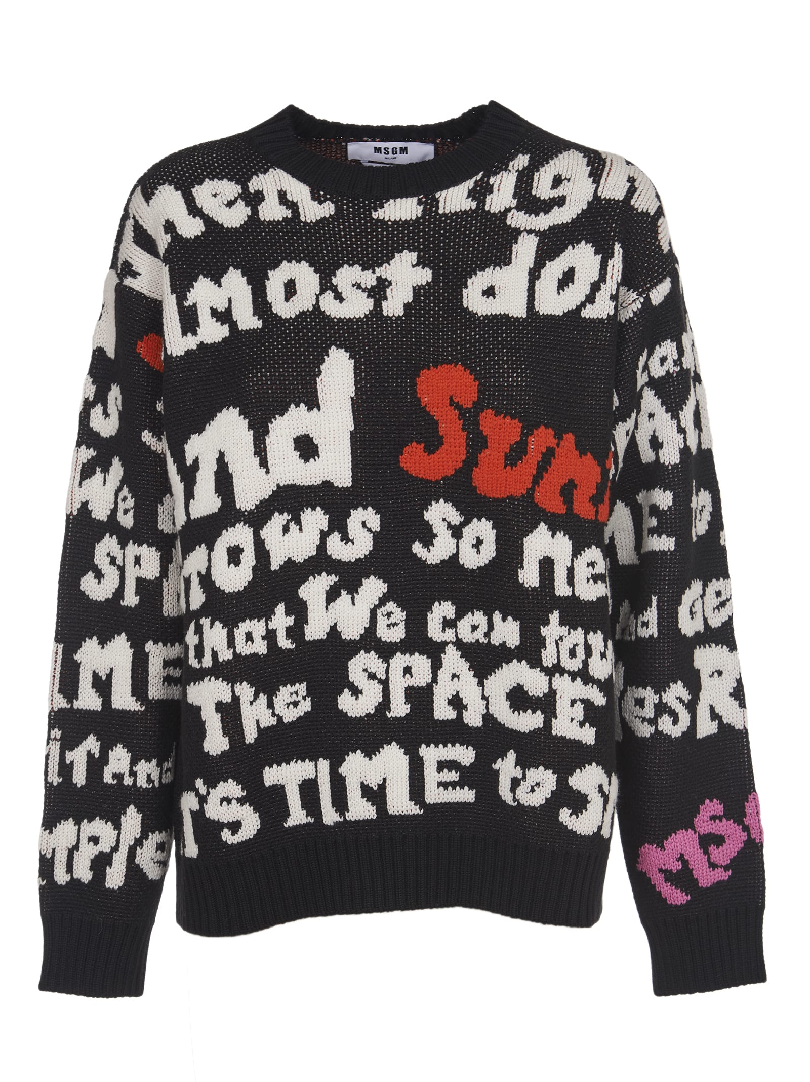 MSGM Lettering Sweater