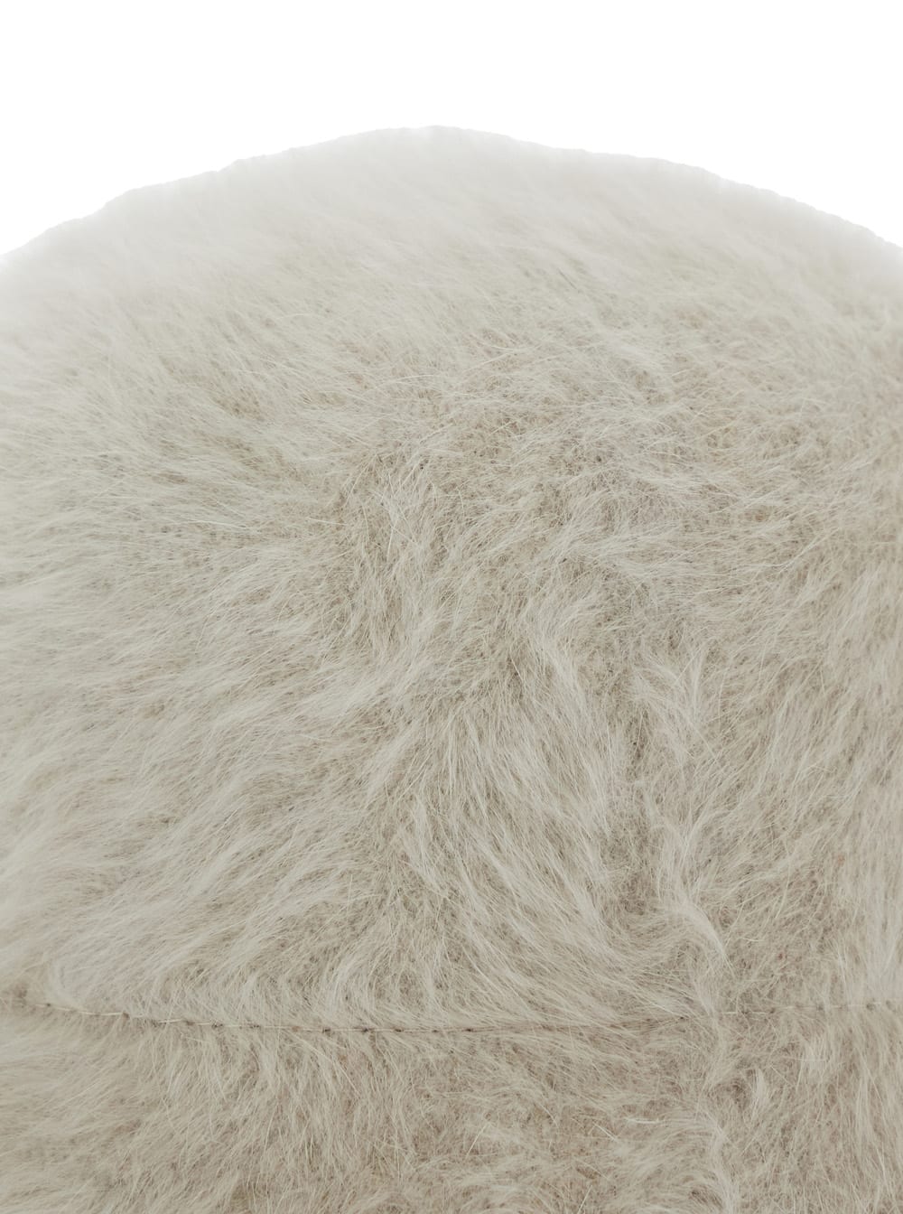 Antonelli White Hat With Brushed-effect In Faux Fur Woman In White