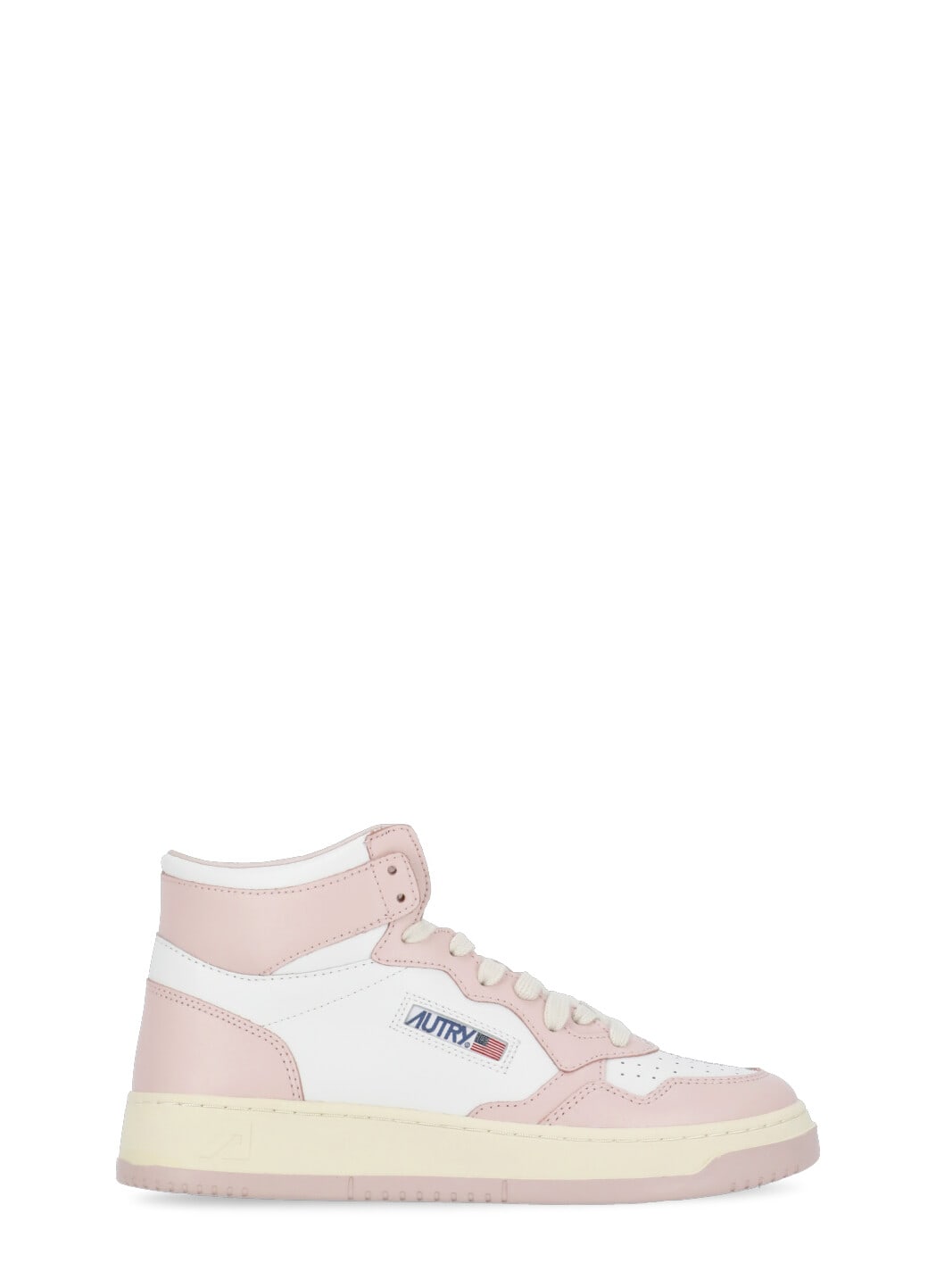 Shop Autry Medalist Mid Sneakers In Pink