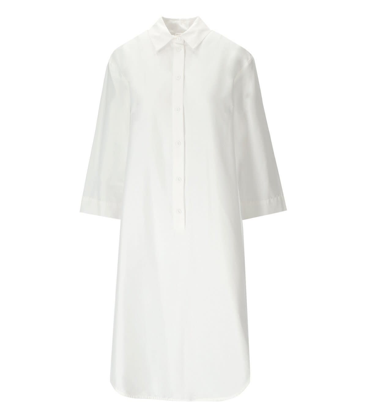 MAX MARA BUTTONED WIDE-SLEEVED DRESS