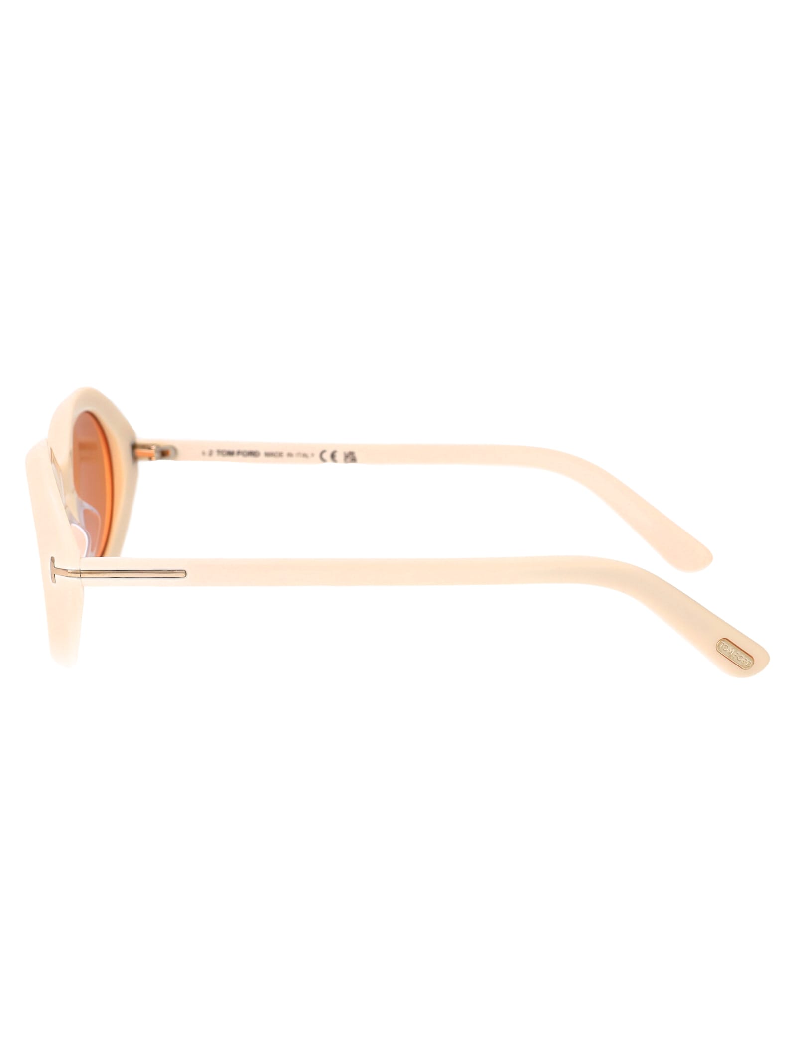 Shop Tom Ford Ft1186/s Sunglasses In Cream White