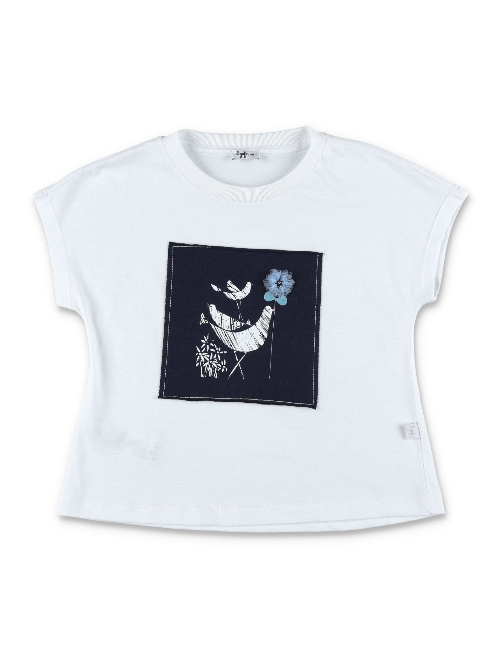 Shop Il Gufo Patch T-shirt In White