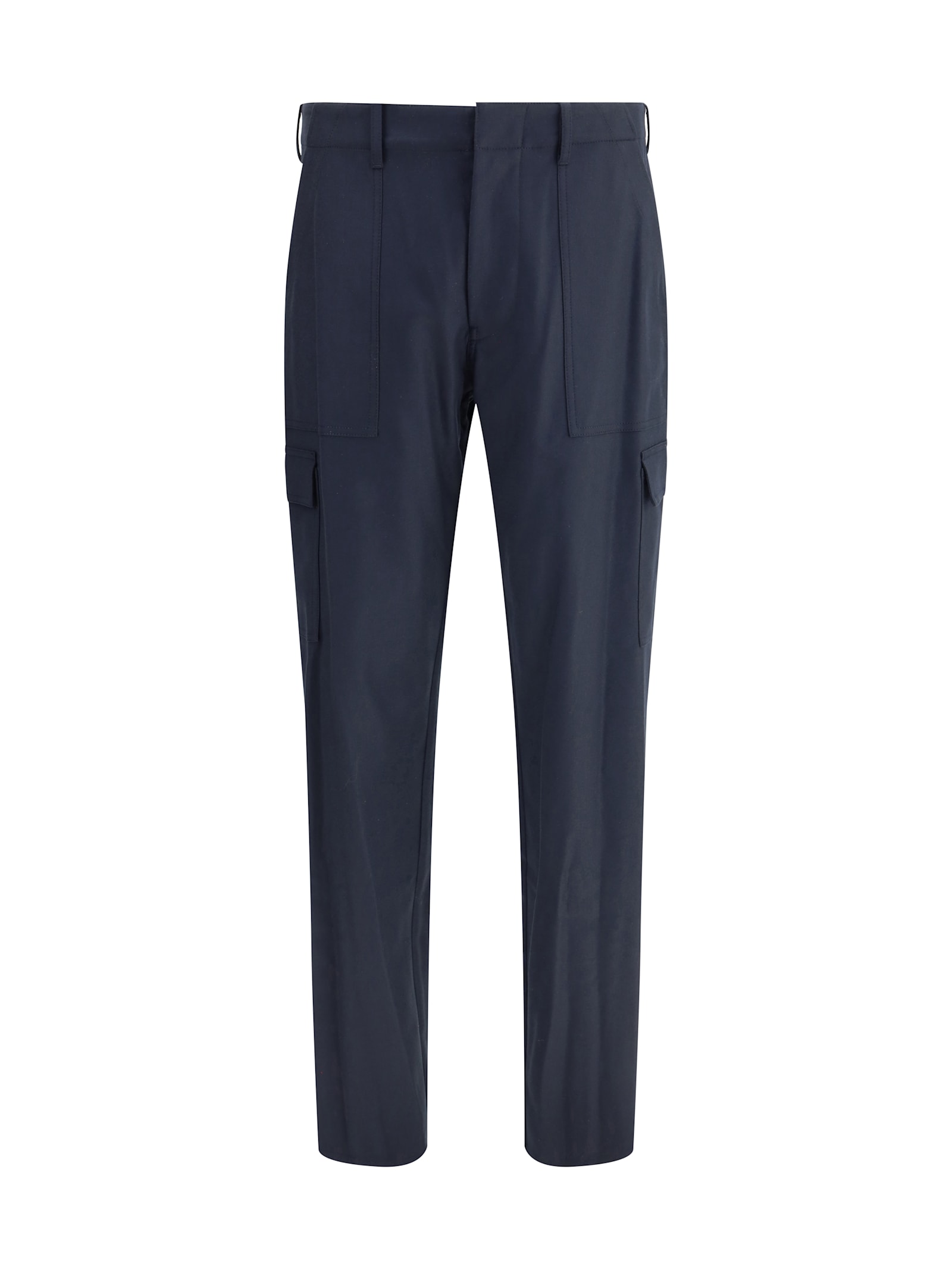 Etro Men Flannel Cargo Pants In Black