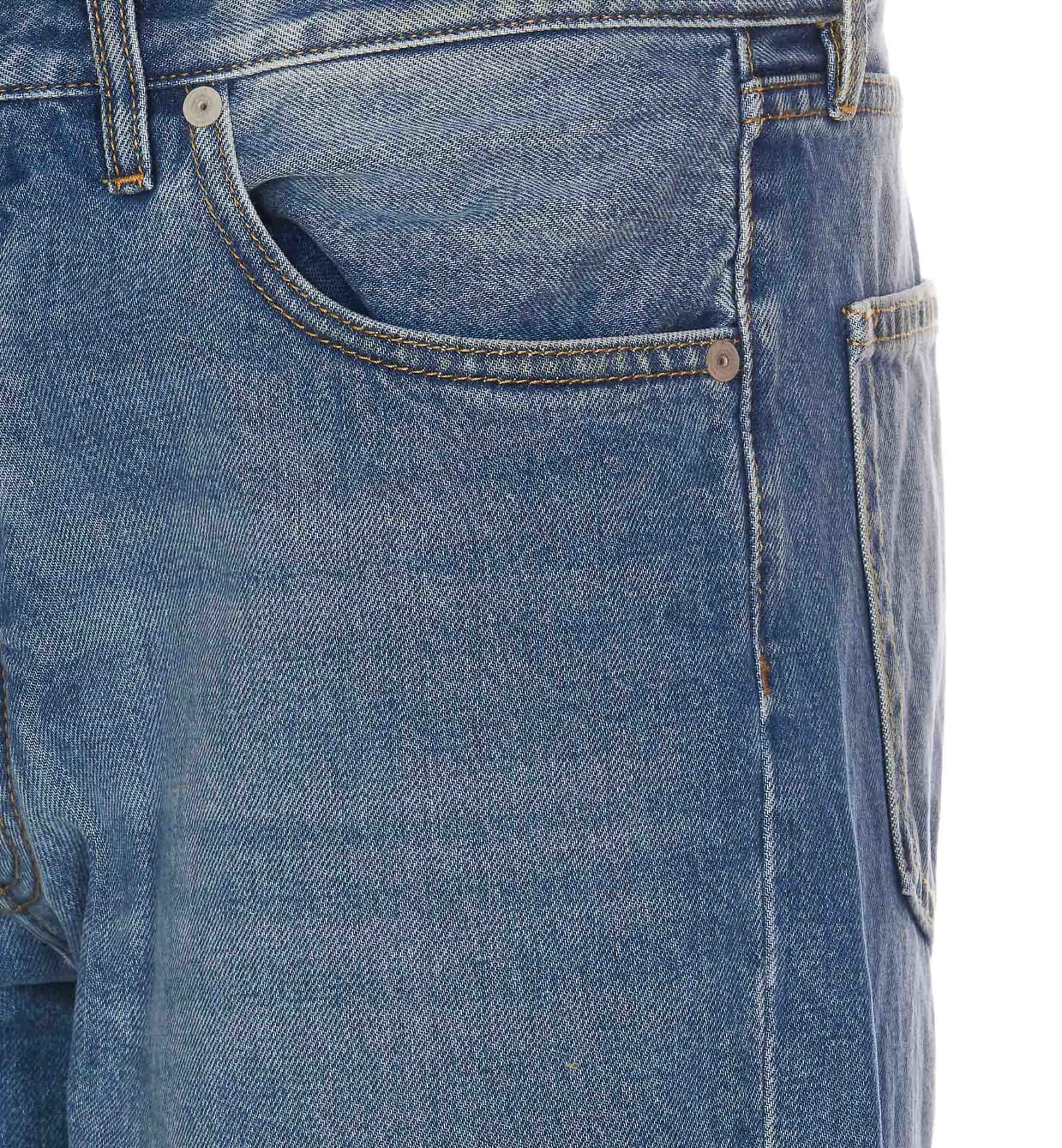 Shop Maison Margiela Jeans In Blu Denim