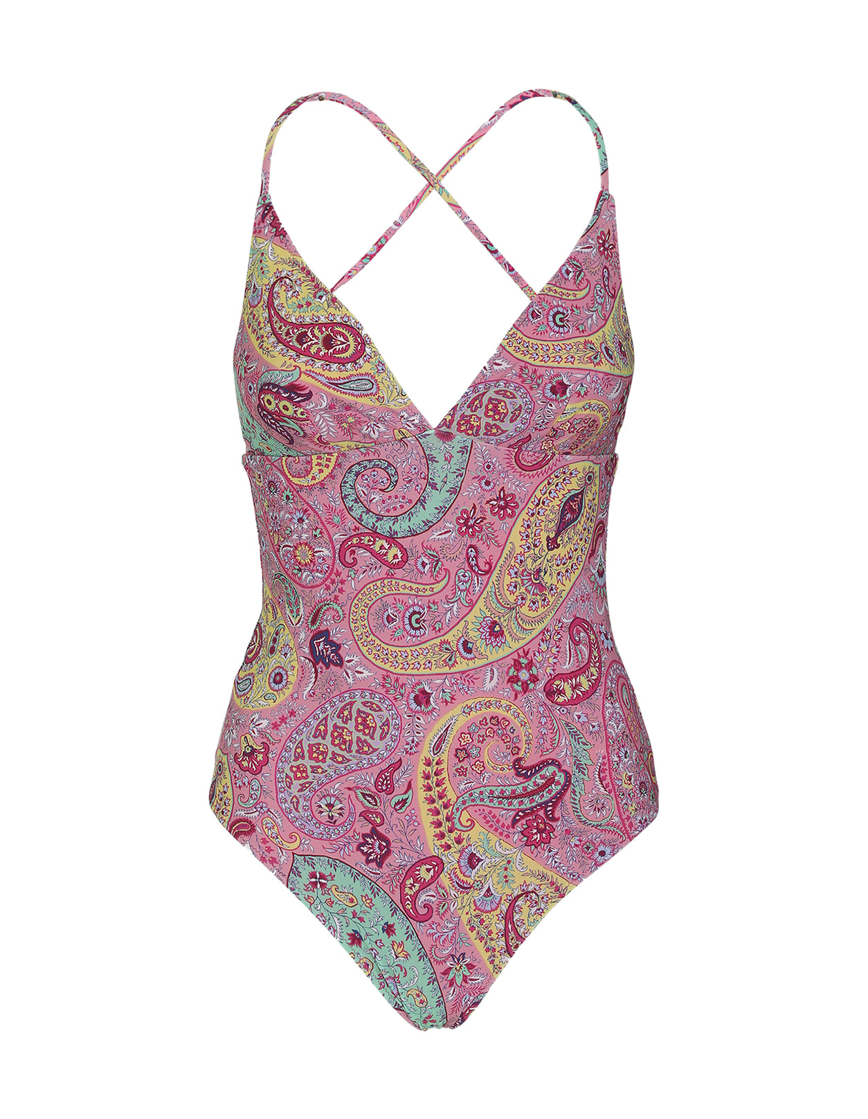 Etro Woman Pink Paisley One-piece Swimsuit