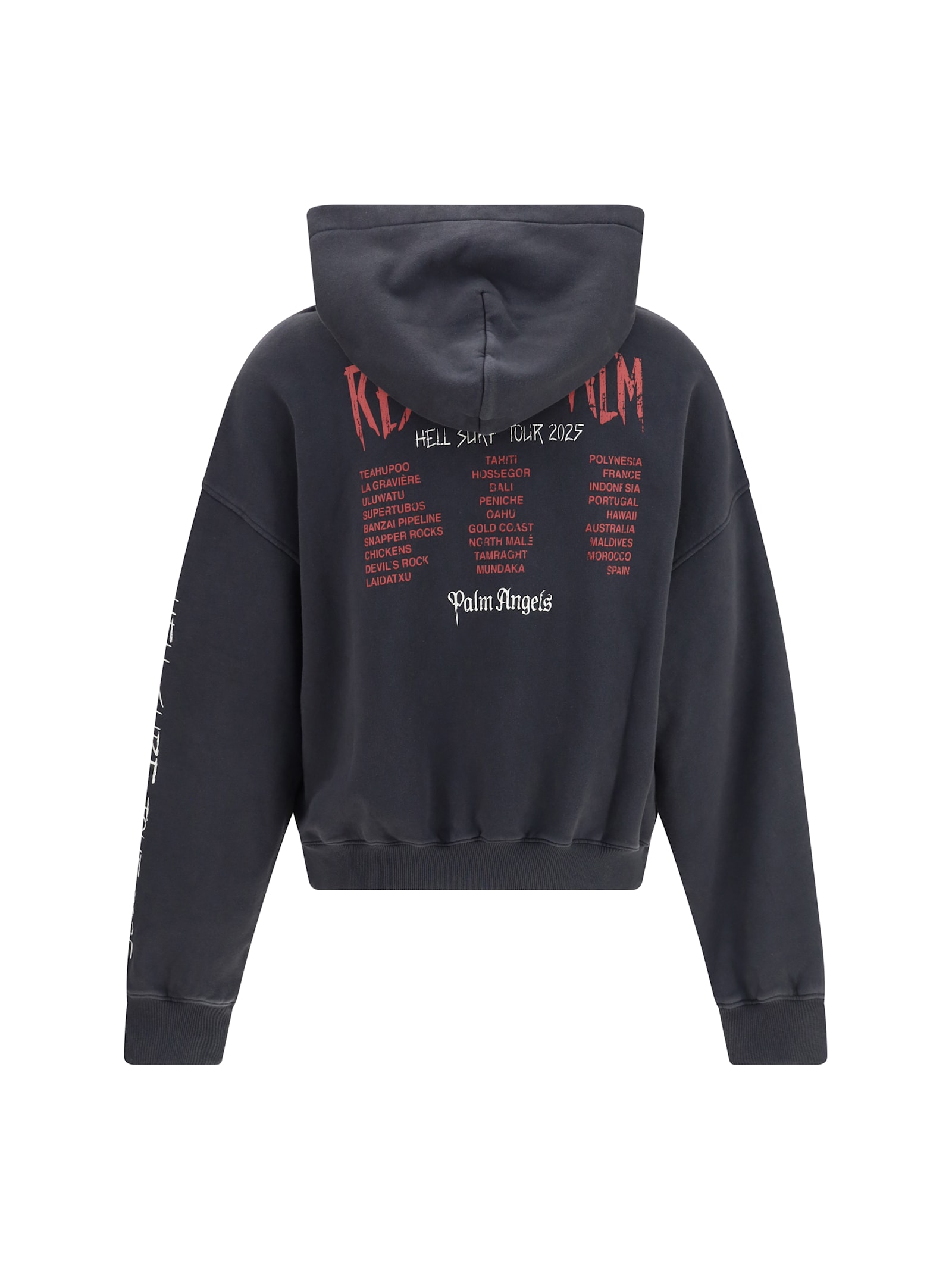 Palm Angels Rest In Palm Loose Hoodie In Black