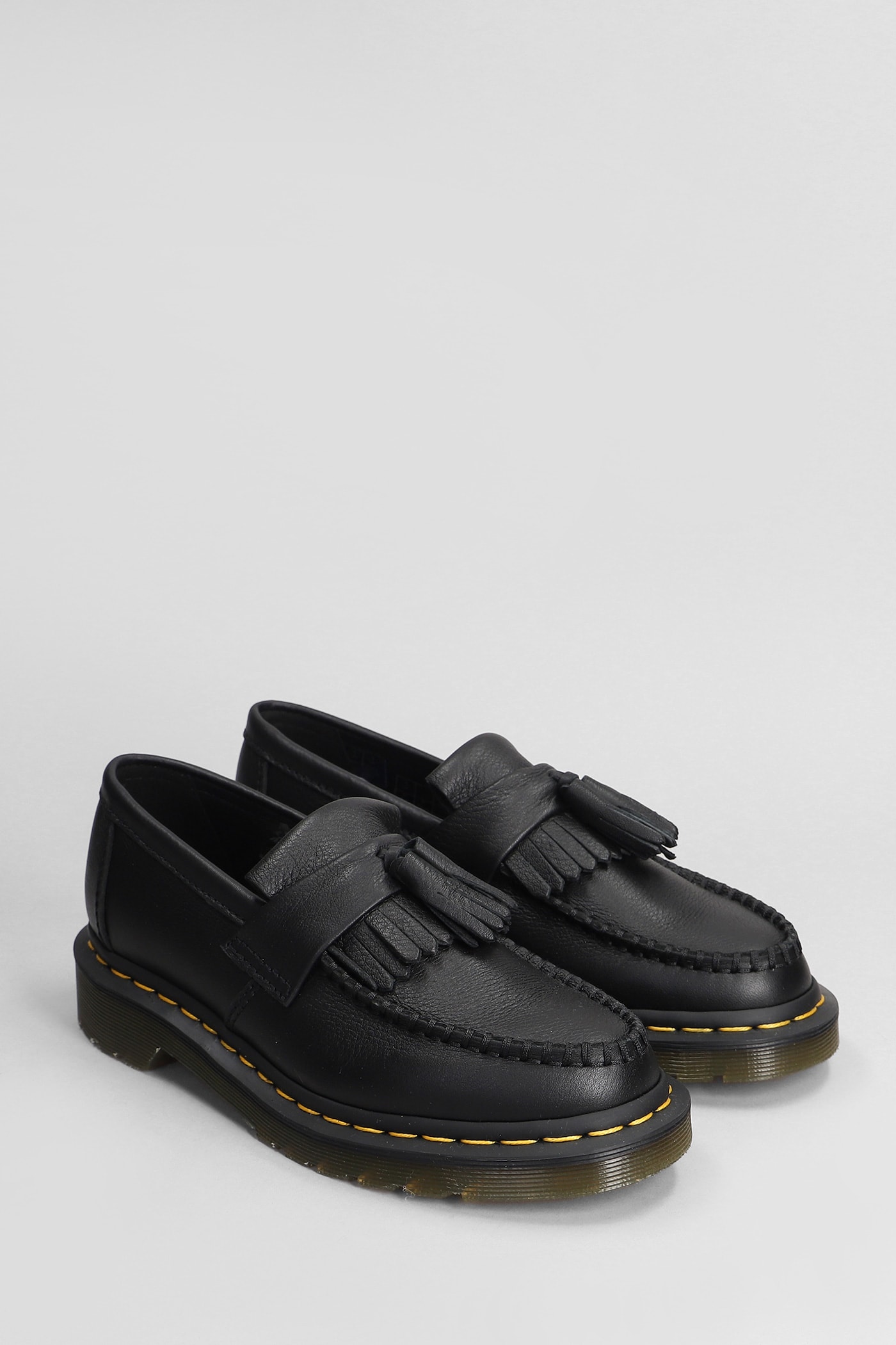 Shop Dr. Martens' Adrian Loafers In Black Leather