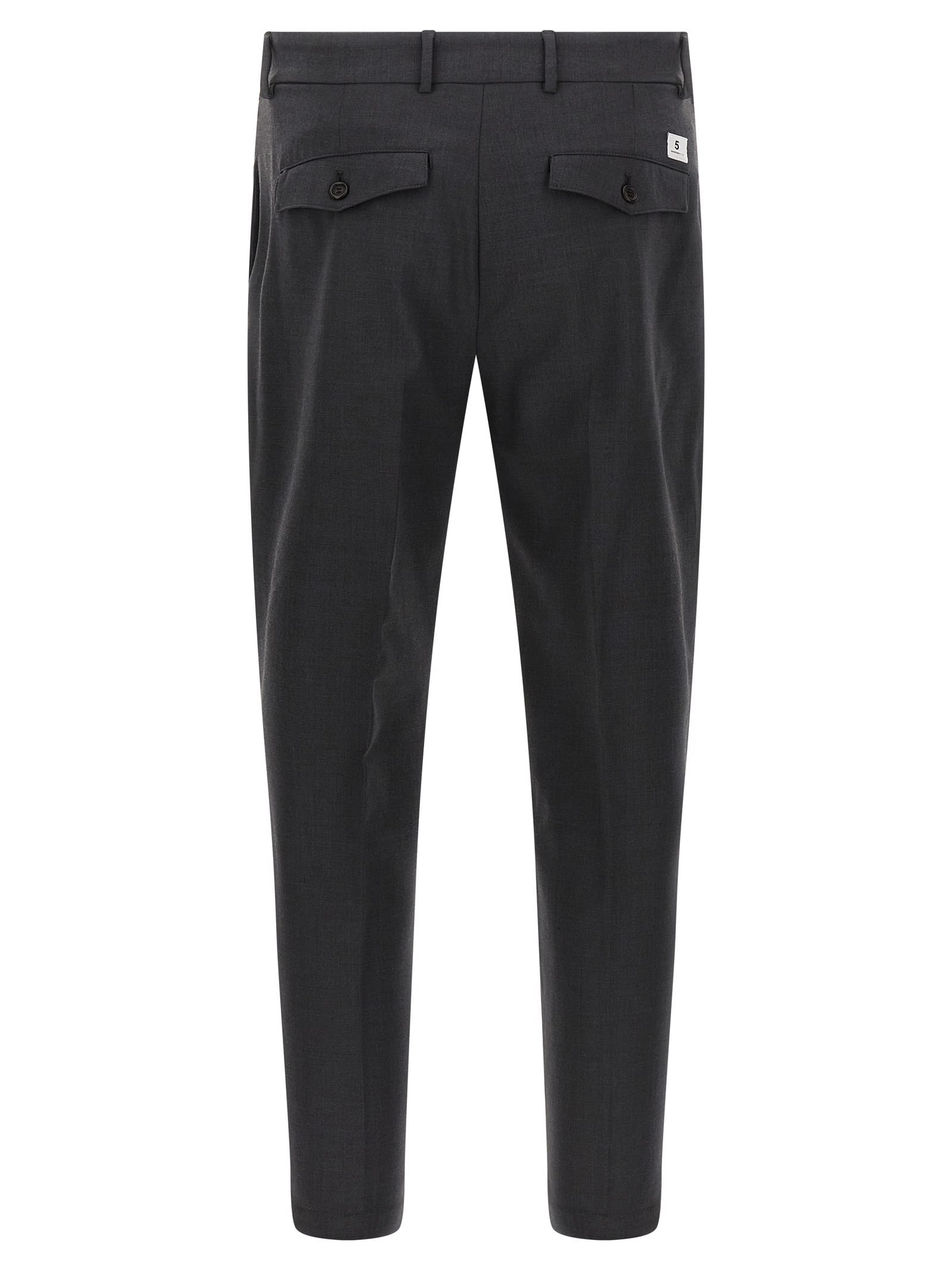 Department Five Pleated-wool Trousers In Blue